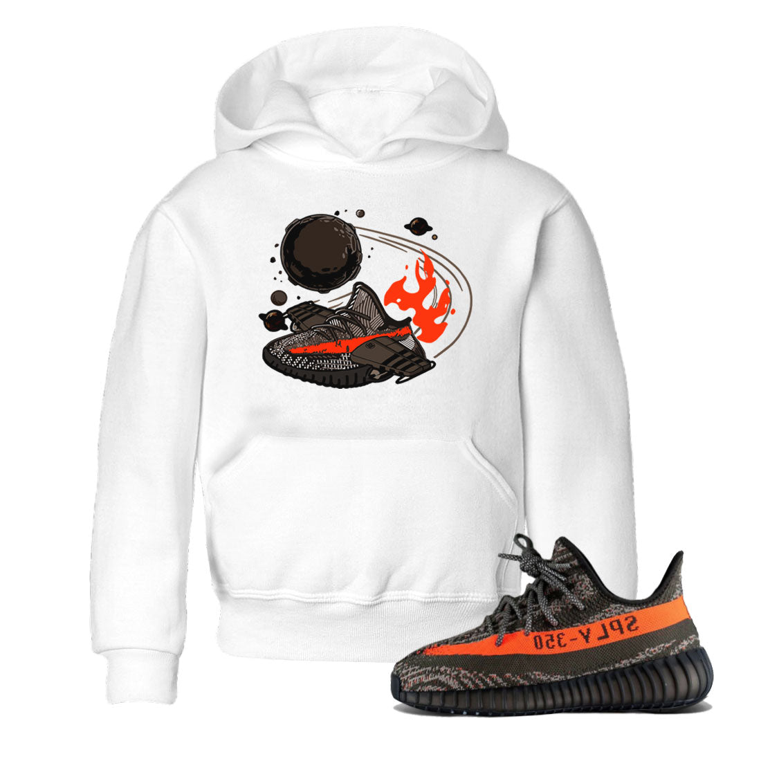 Rocket Boost snkmatch Tee Kids - Yeezy 350 Carbon Beluga