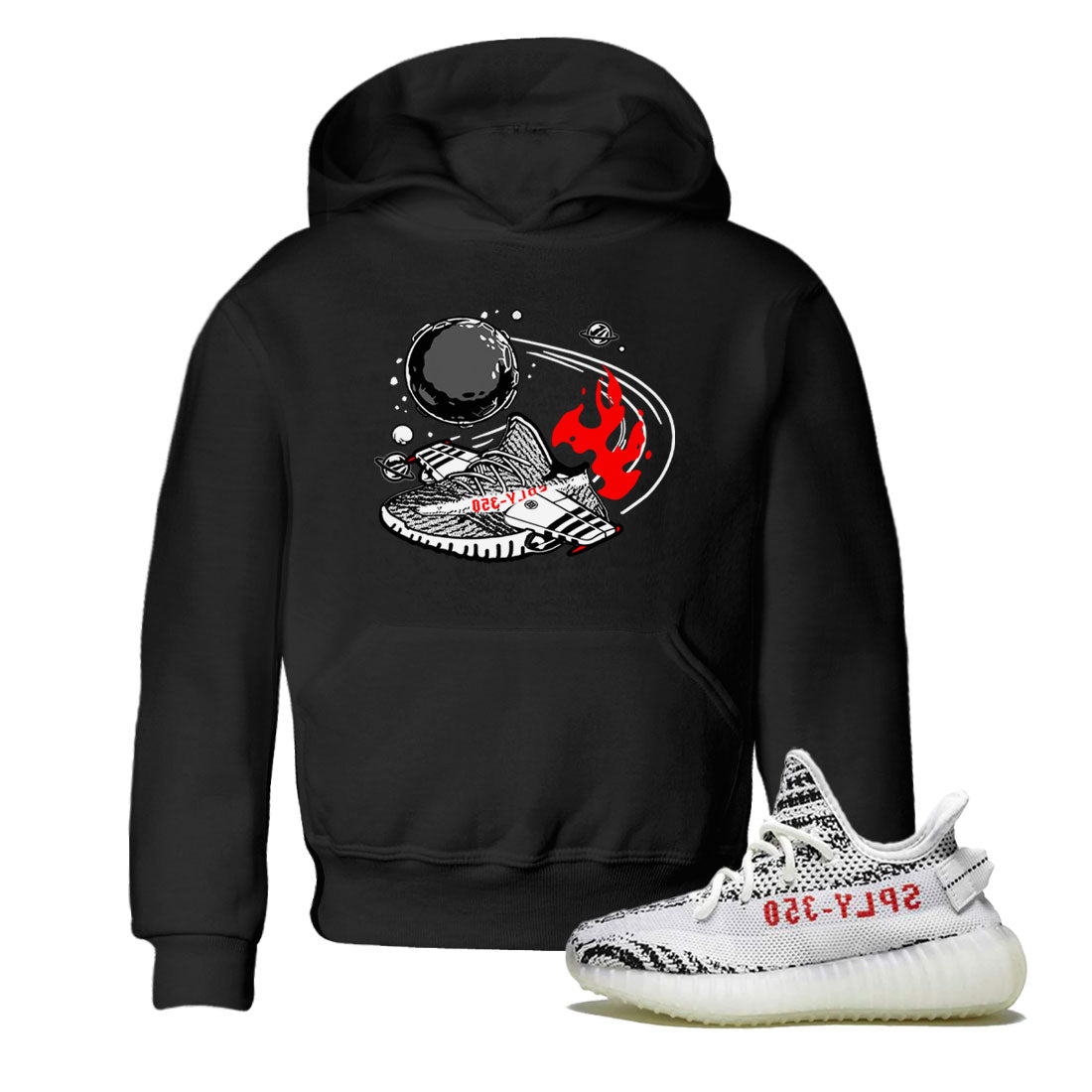 Rocket Boost snkmatch Tee Kids - Yeezy 350 Zebra
