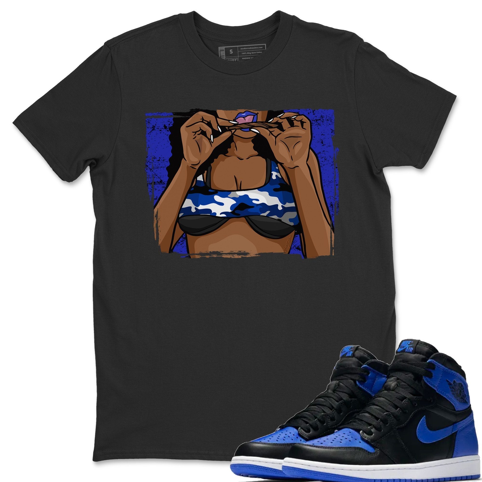 Roll Up Unisex Tops - Air Jordan 1 Royal Black