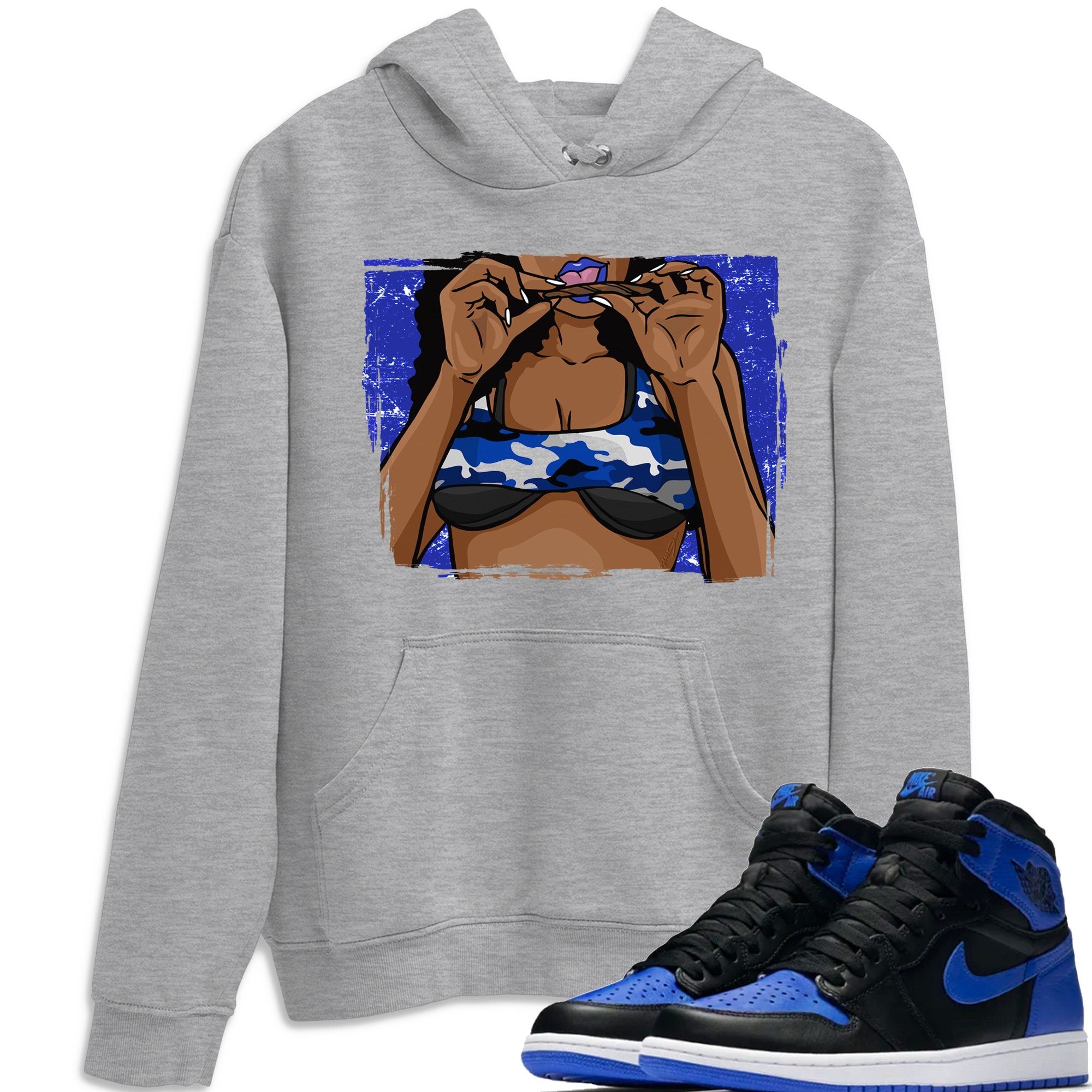 Roll Up Unisex Tops - Air Jordan 1 Royal Black