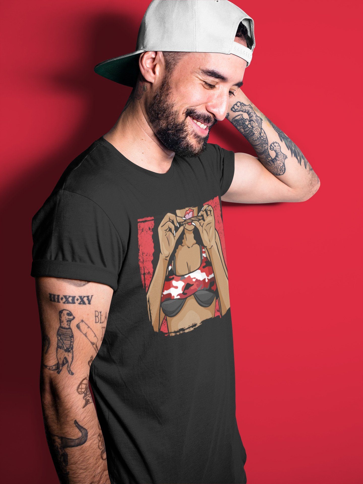 Roll Up Unisex Tops - Air Jordan 1 Varsity Red