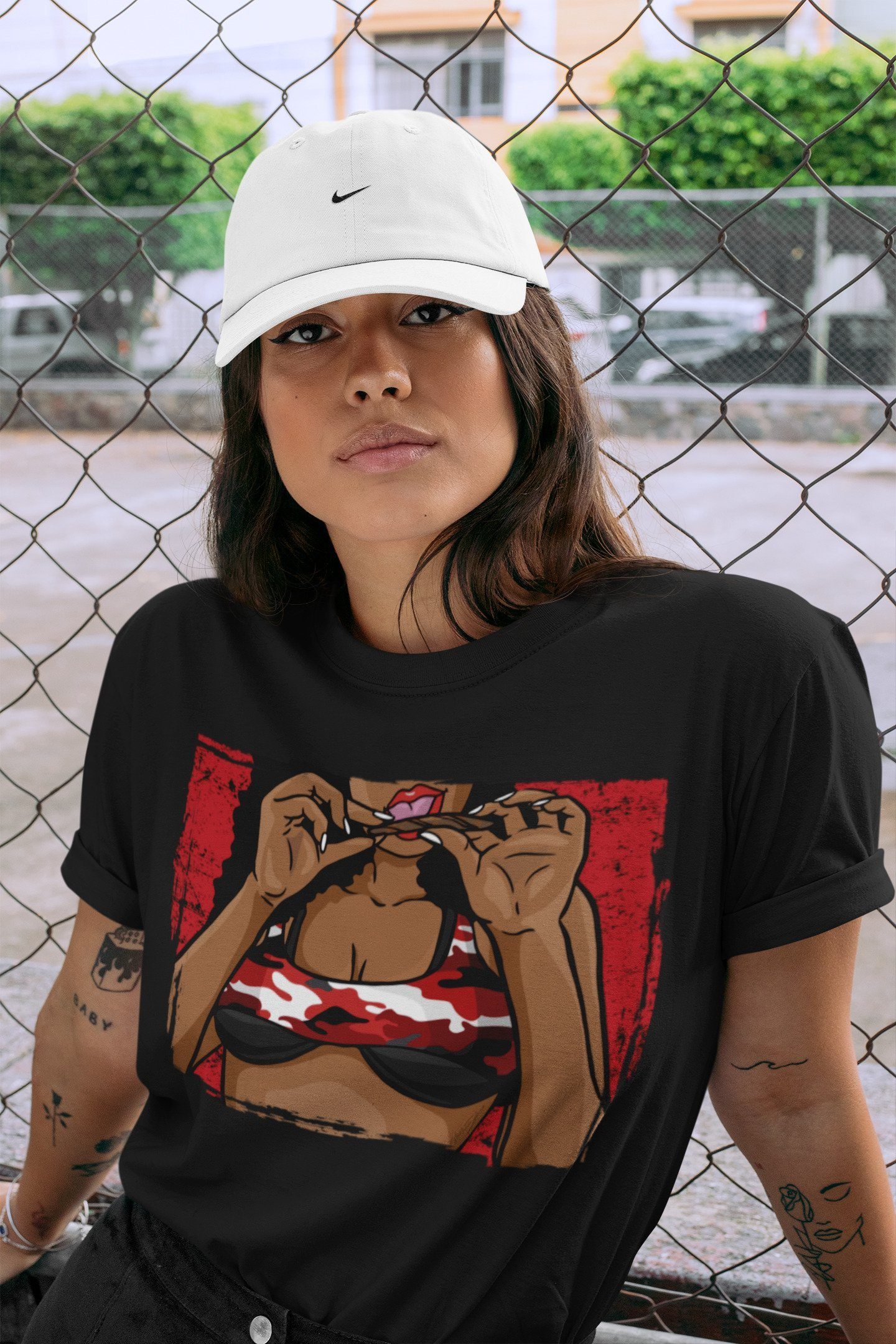 Roll Up Unisex Tops - Air Jordan 1 Varsity Red