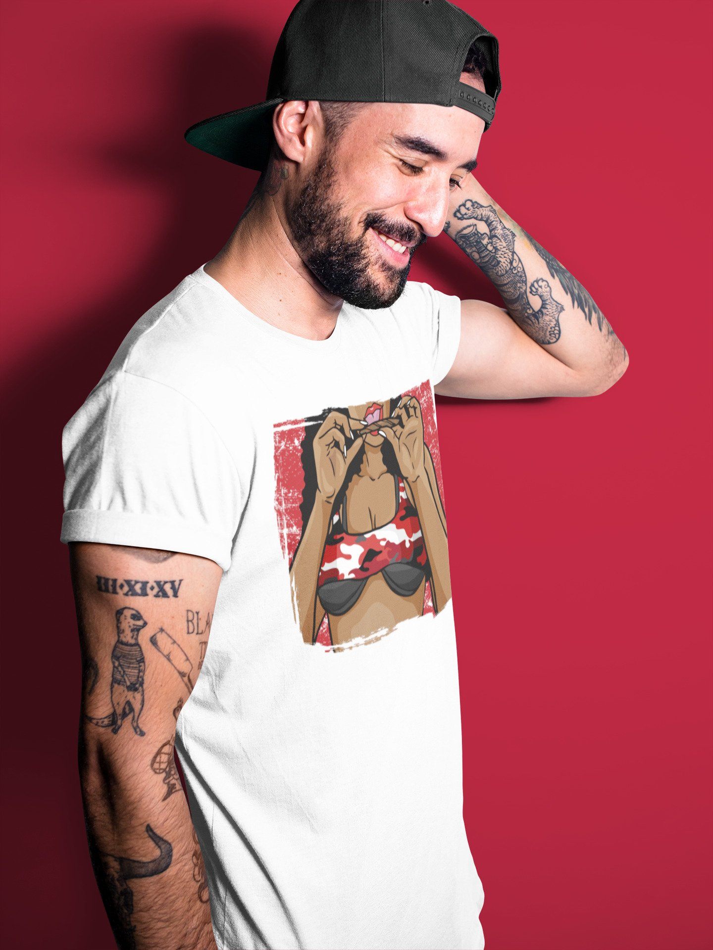 Roll Up Unisex Tops - Air Jordan 1 Varsity Red