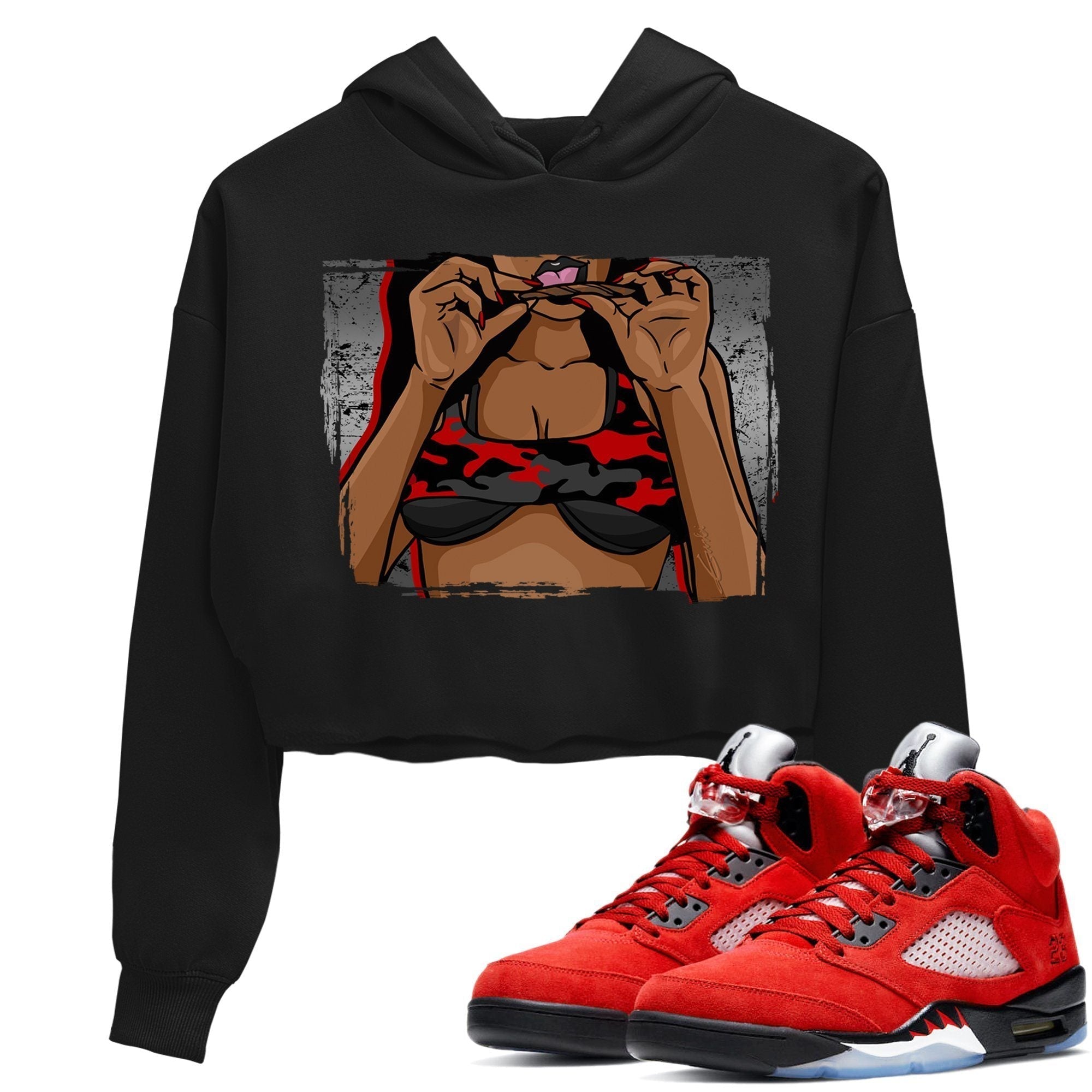 Roll UP Women's Tops - Air Jordan 5 Raging Bull