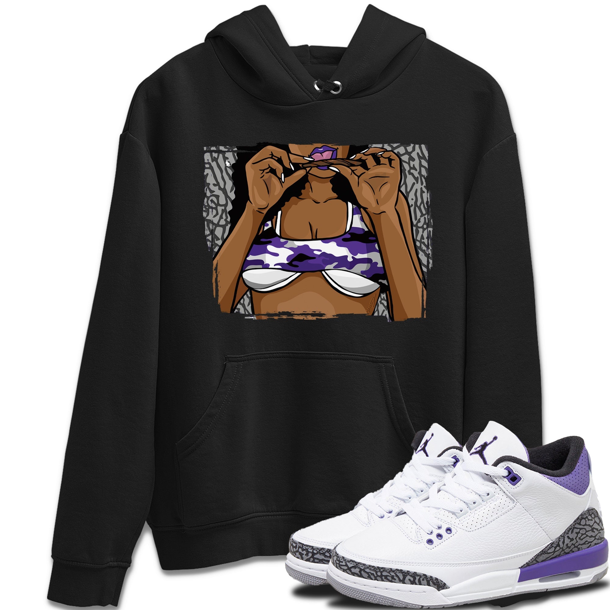 Roll Up Unisex Tops - Air Jordan 3 Dark Iris