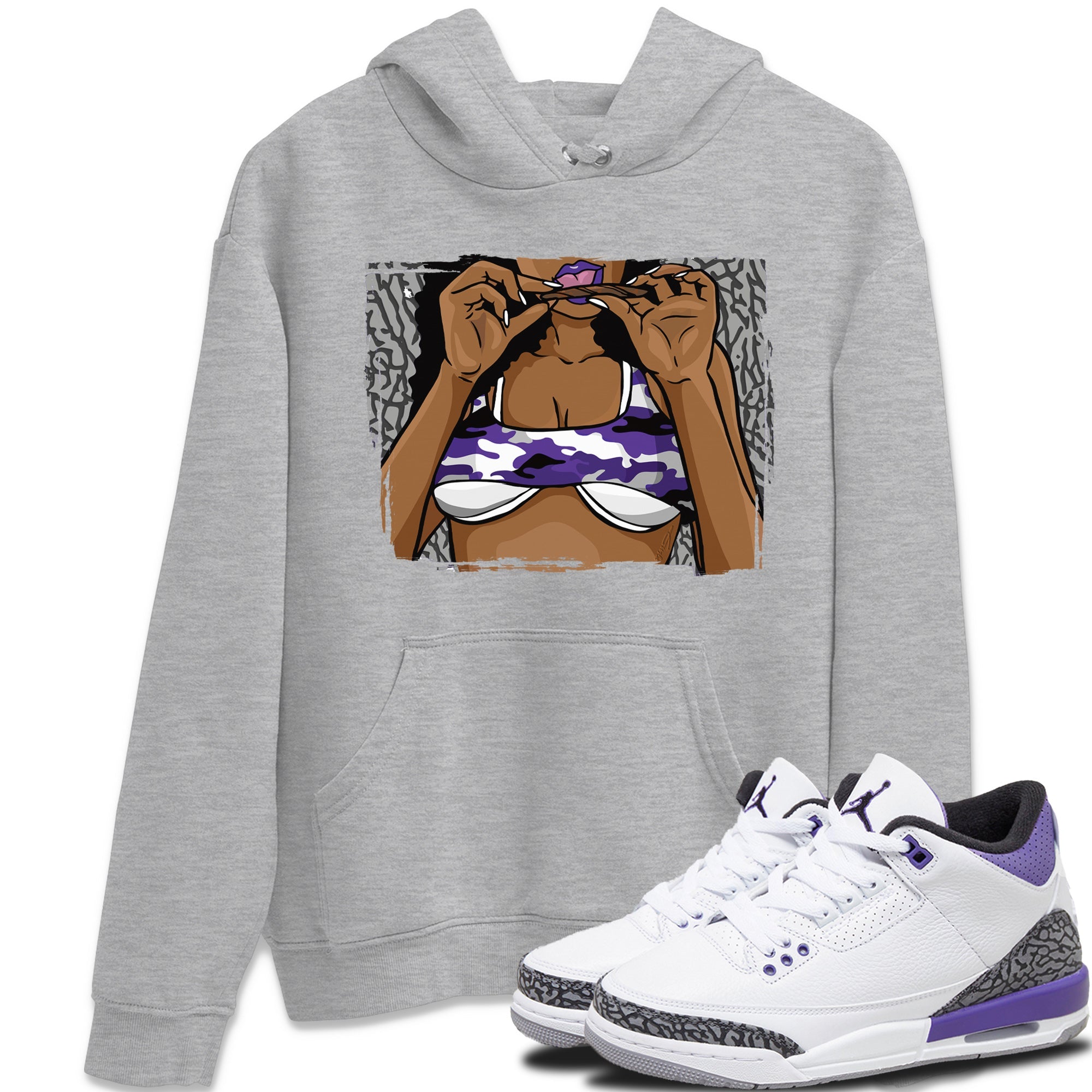 Roll Up Unisex Tops - Air Jordan 3 Dark Iris