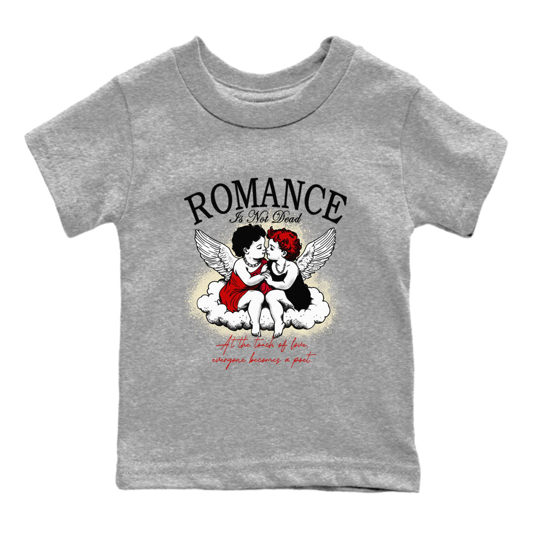 Romance Is Not Dead snkmatch Tees Kids - Air Jordan 1 Black Toe Reimagined