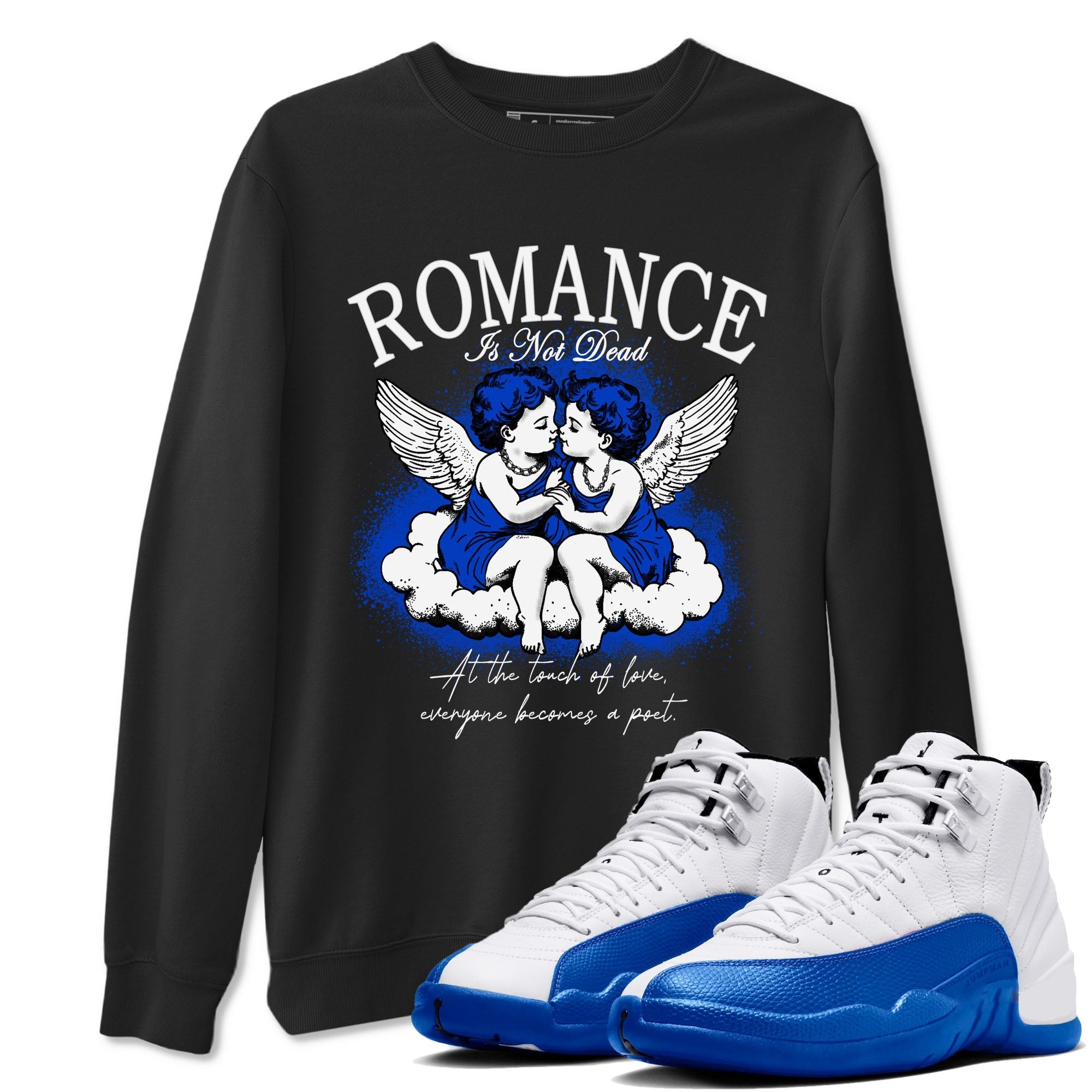 Romance Is Not Dead snkmatch Tees - Air Jordan 12 Blueberry