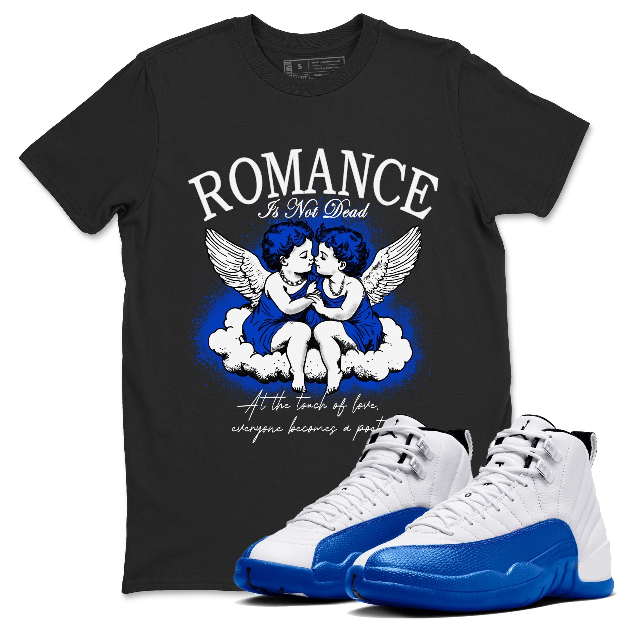 Romance Is Not Dead snkmatch Tees - Air Jordan 12 Blueberry