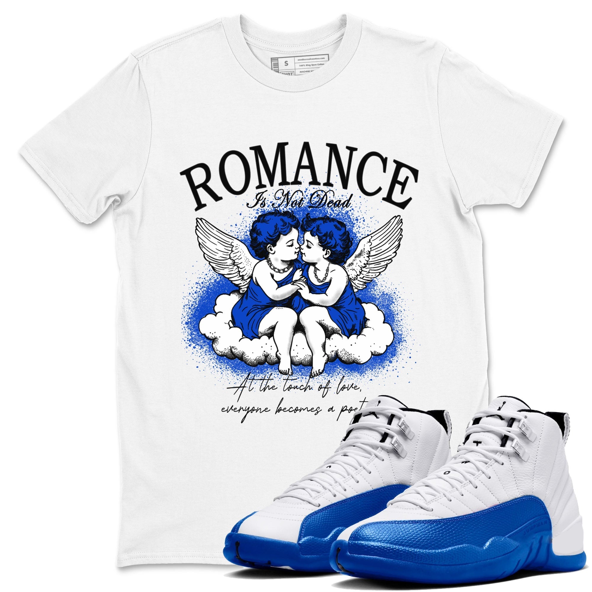 Romance Is Not Dead snkmatch Tees - Air Jordan 12 Blueberry