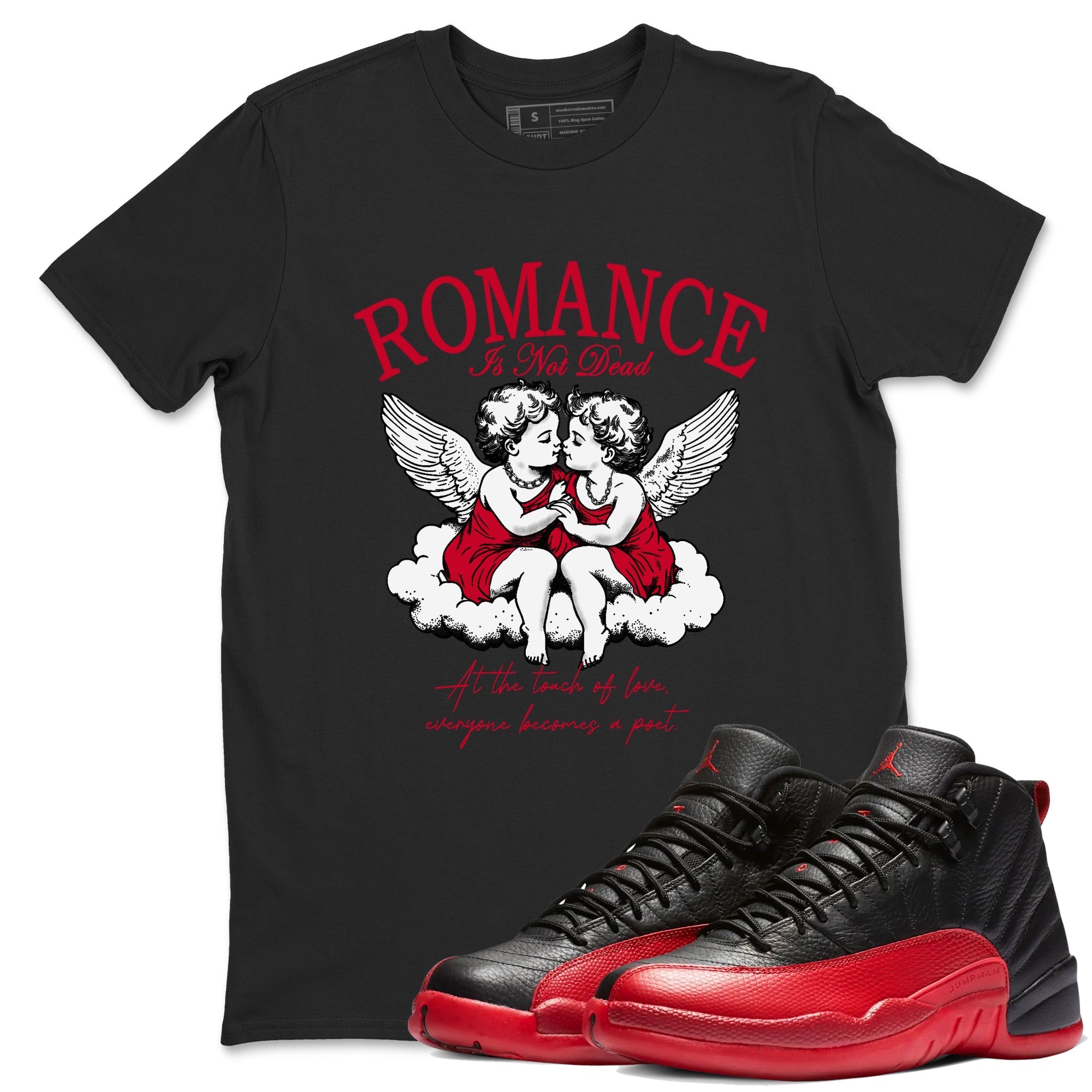Romance Is Not Dead snkmatch Tees - Air Jordan 12 Flu Game