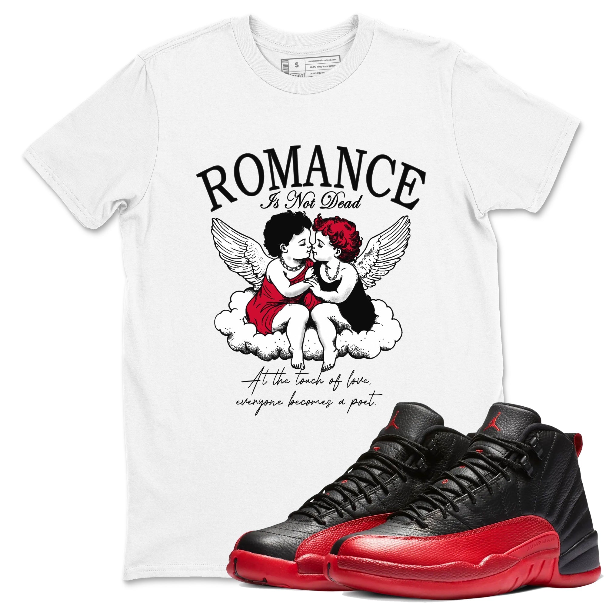 Romance Is Not Dead snkmatch Tees - Air Jordan 12 Flu Game