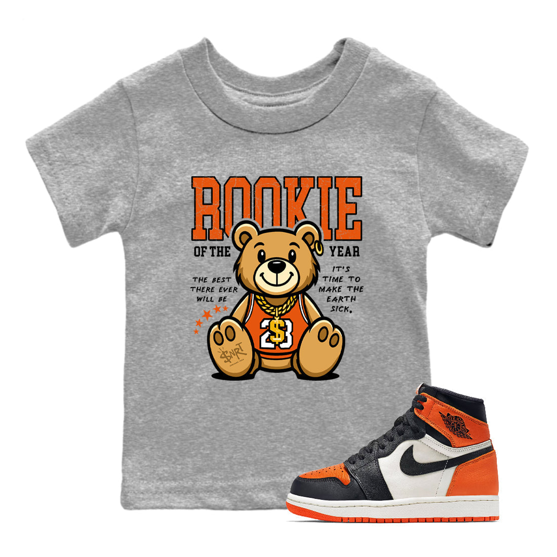 Rookie Of The Year snkmatch Tees Kids - Air Jordan 1 Shattered Backboard