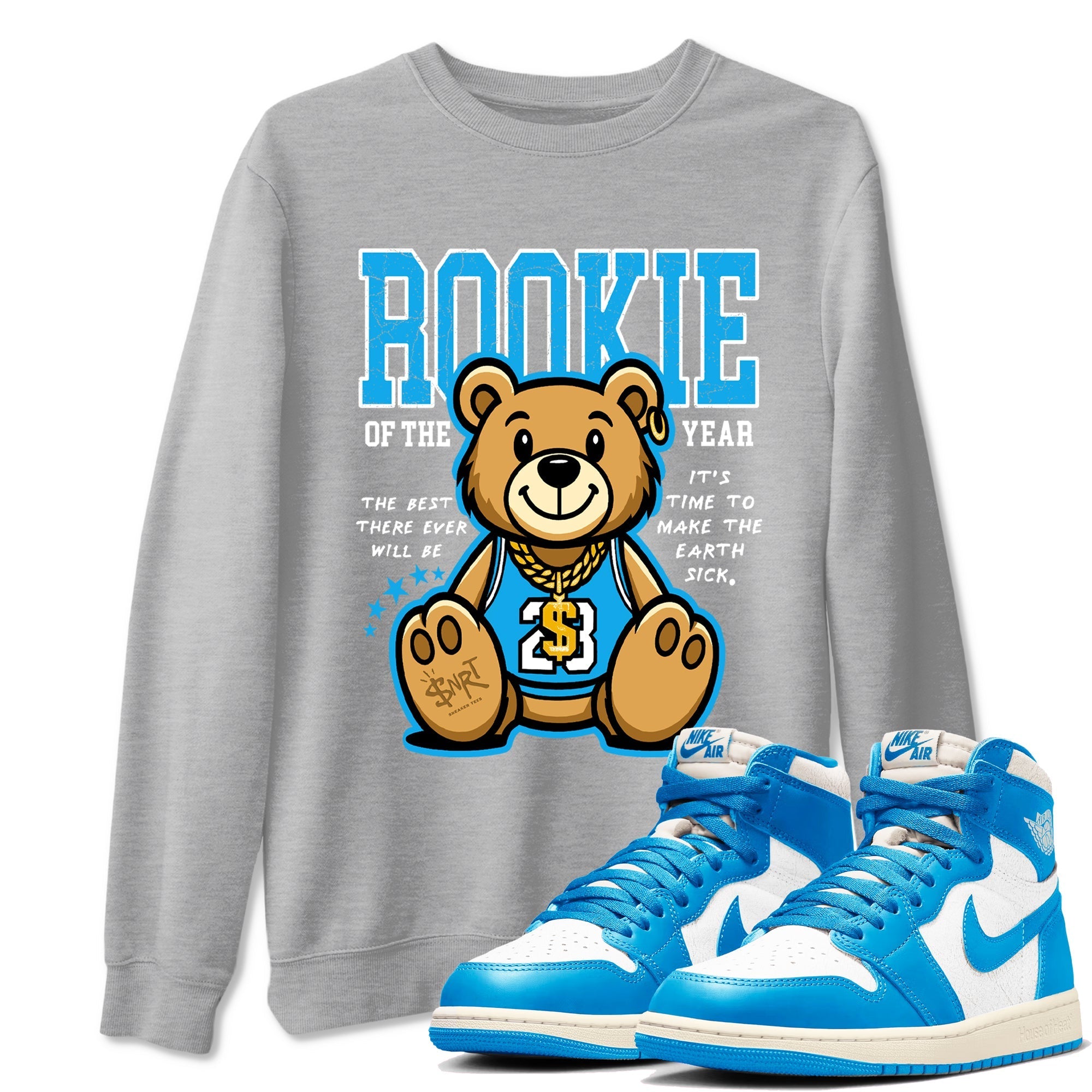 Rookie Of The Year snkmatch Tees - Air Jordan 1 UNC Reimagined