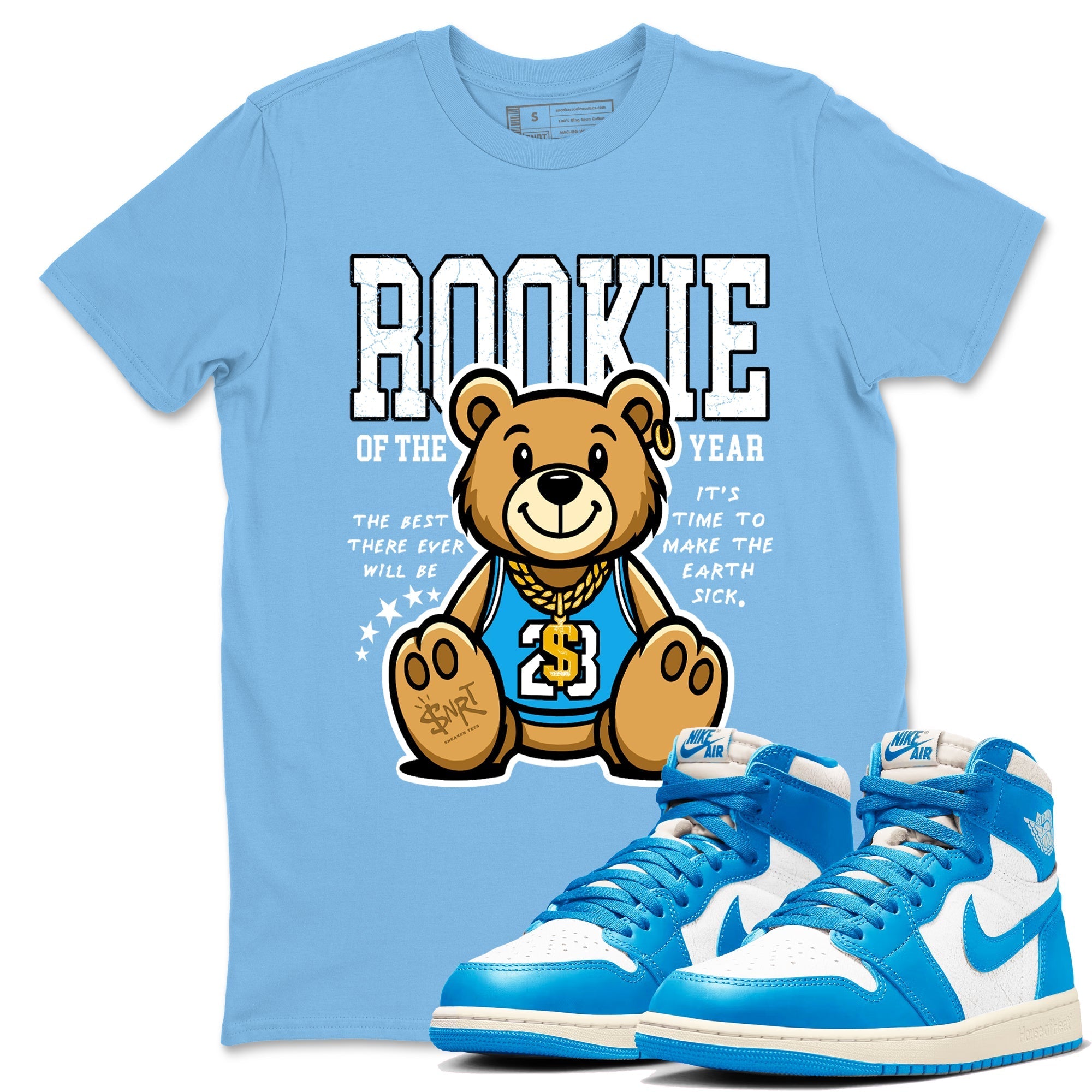 Rookie Of The Year snkmatch Tees - Air Jordan 1 UNC Reimagined