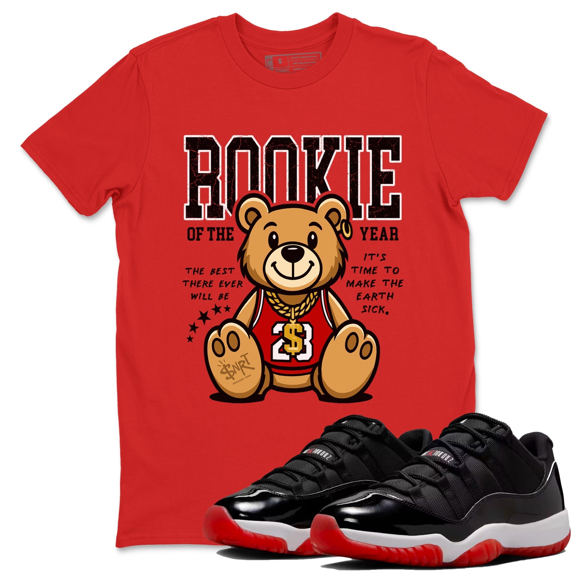 Rookie Of The Year snkmatch Tees - Air Jordan 11 Bred