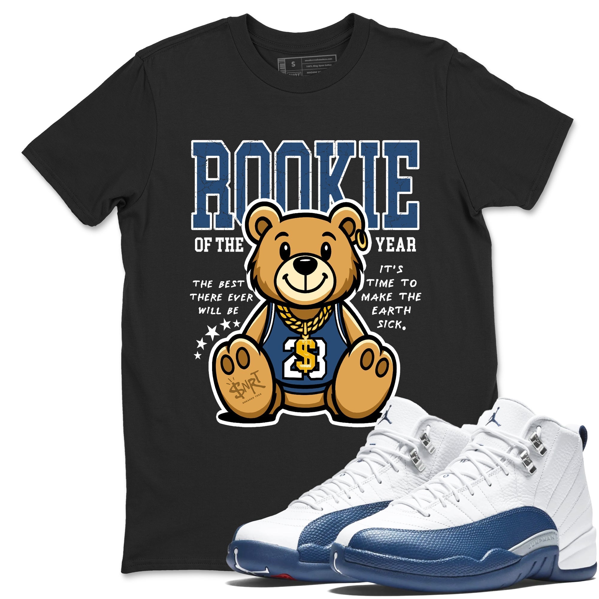 Rookie Of The Year snkmatch Tees - Air Jordan 12 French Blue