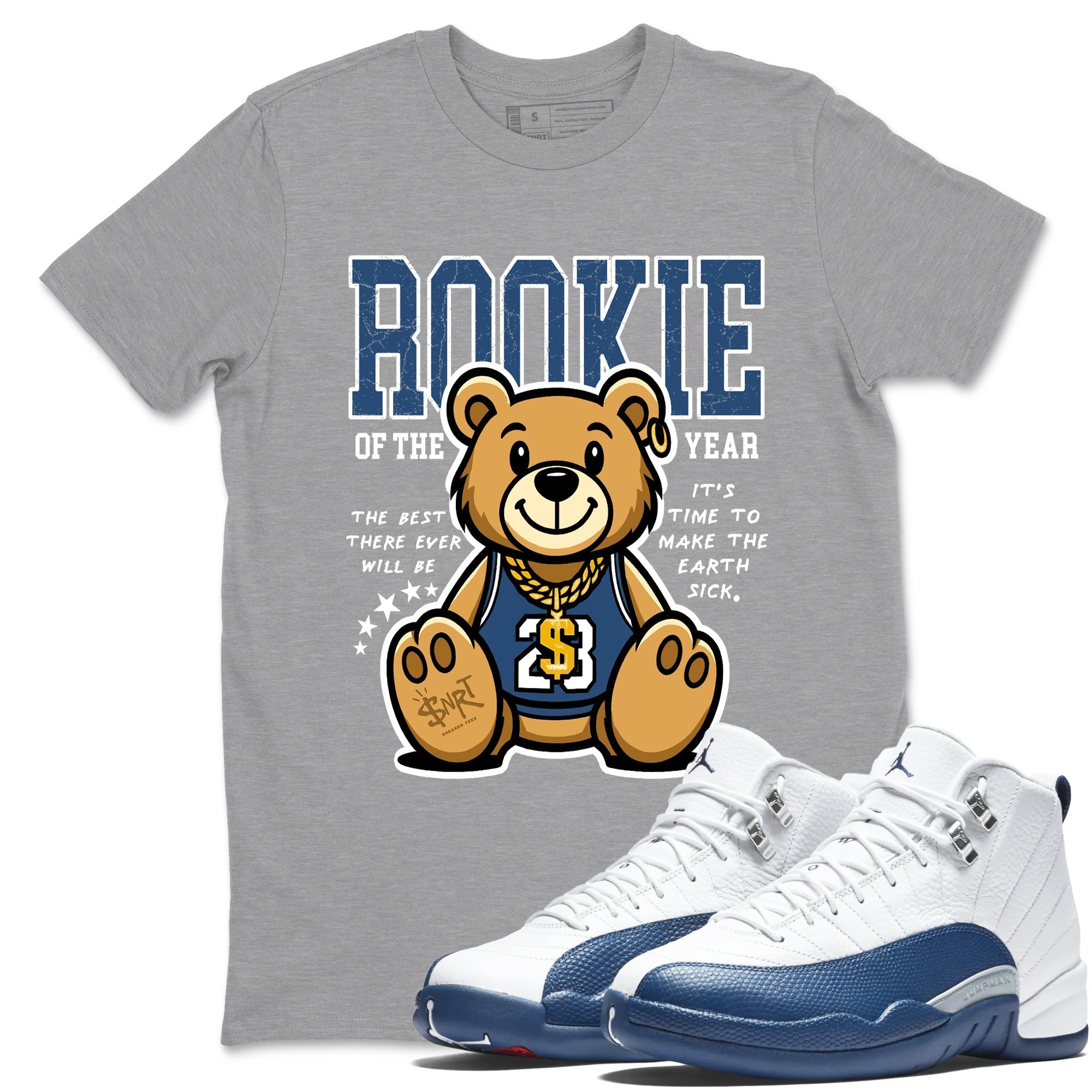 Rookie Of The Year snkmatch Tees - Air Jordan 12 French Blue