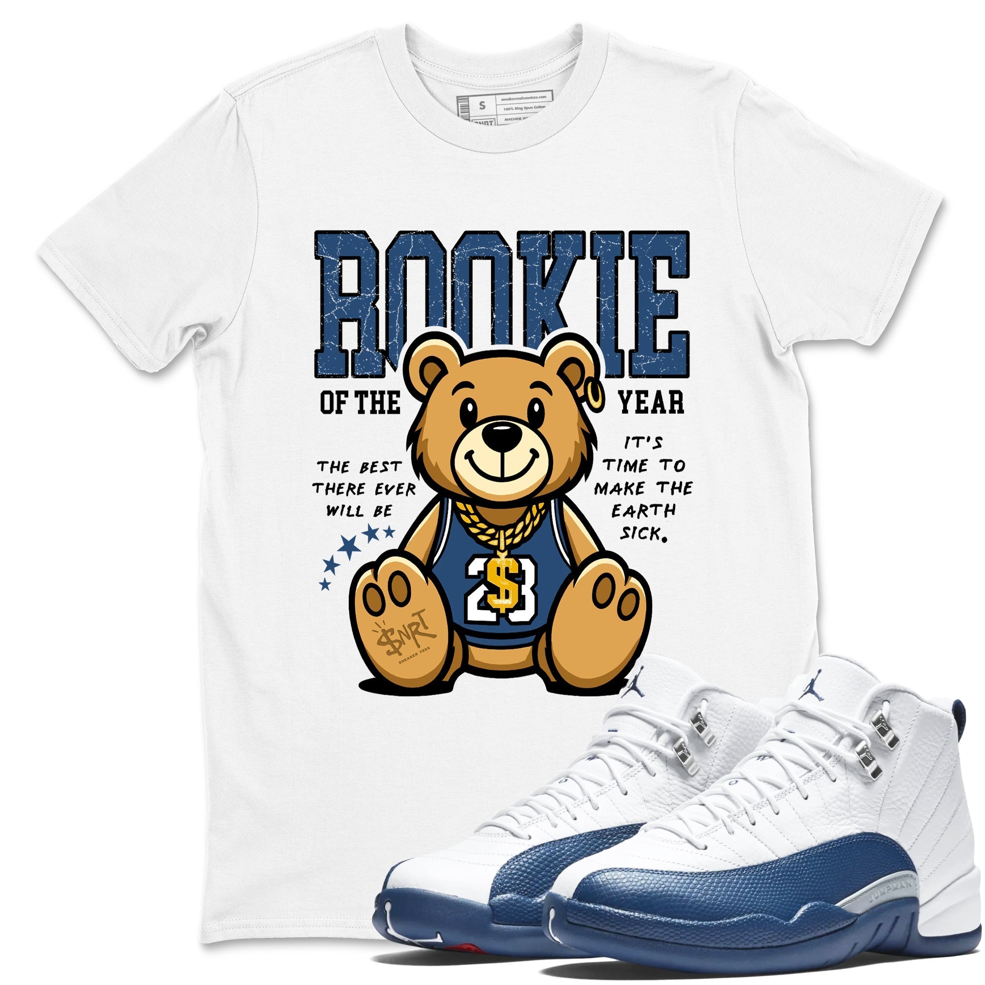 Rookie Of The Year snkmatch Tees - Air Jordan 12 French Blue