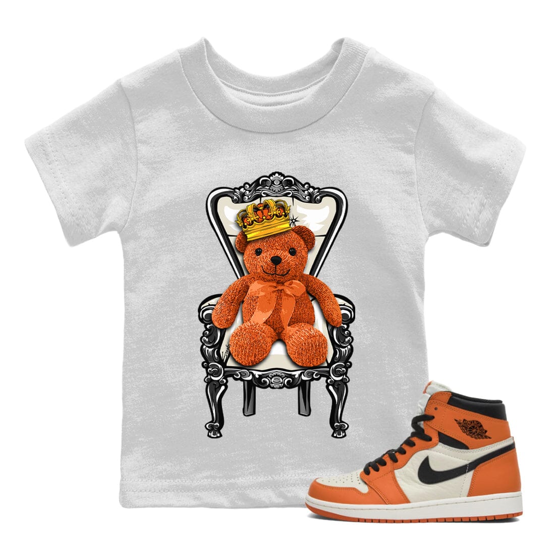 Royal Bear Kids Tops - Air Jordan 1 Shattered Backboard Away