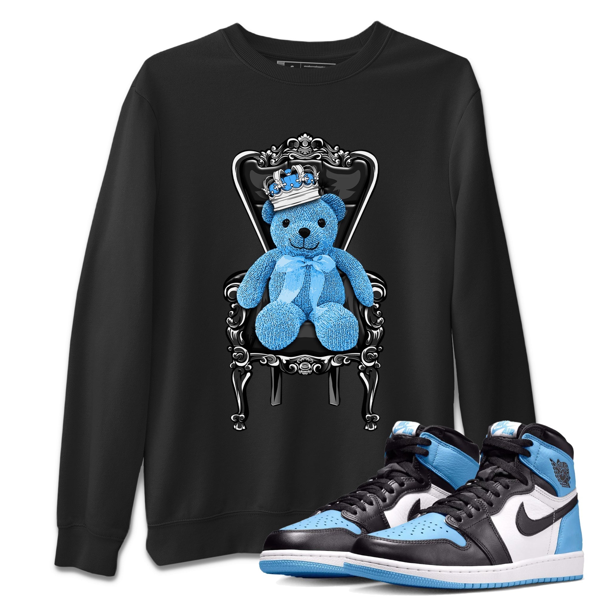 Royal Bear Unisex Tops - Air Jordan 1 UNC Toe