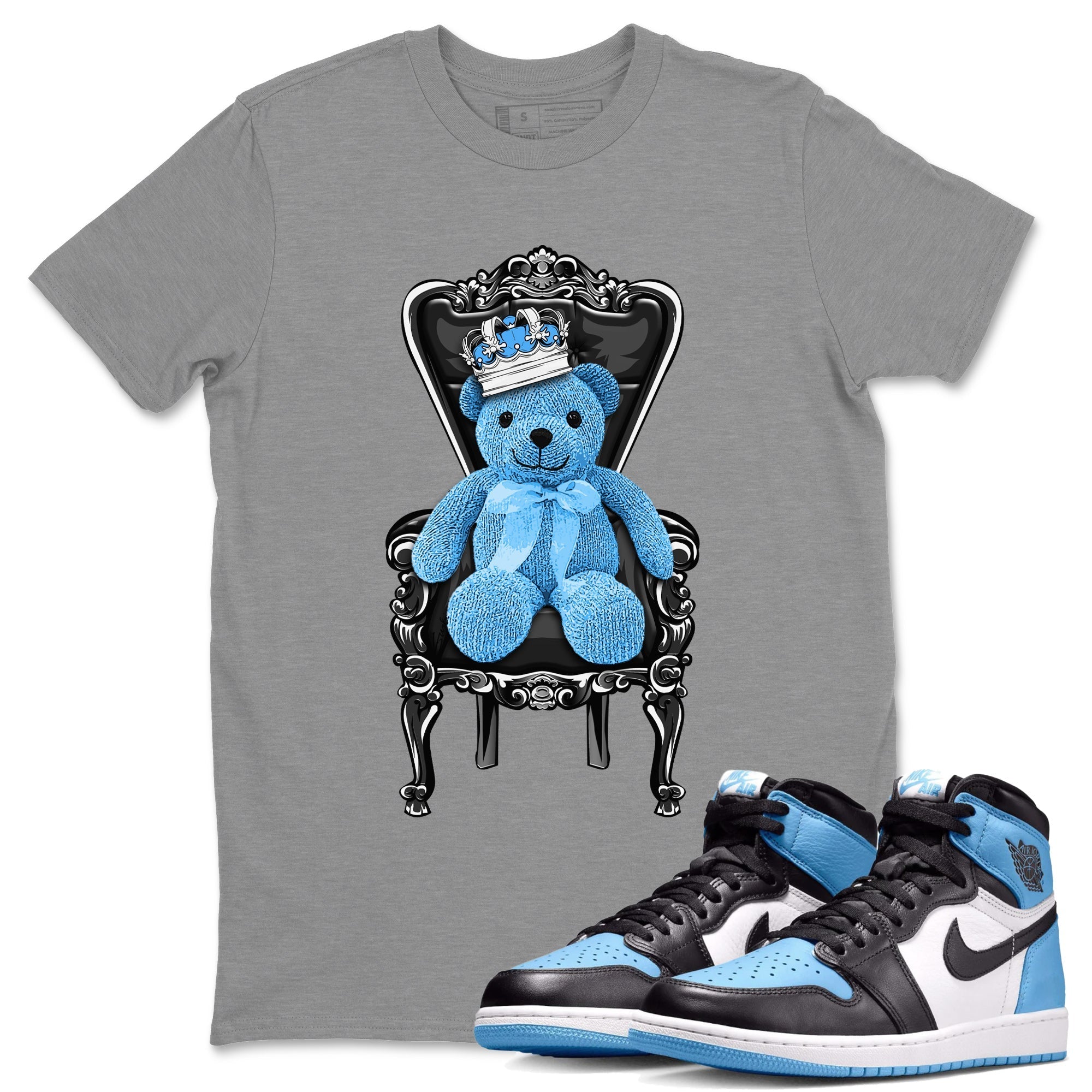 Royal Bear Unisex Tops - Air Jordan 1 UNC Toe