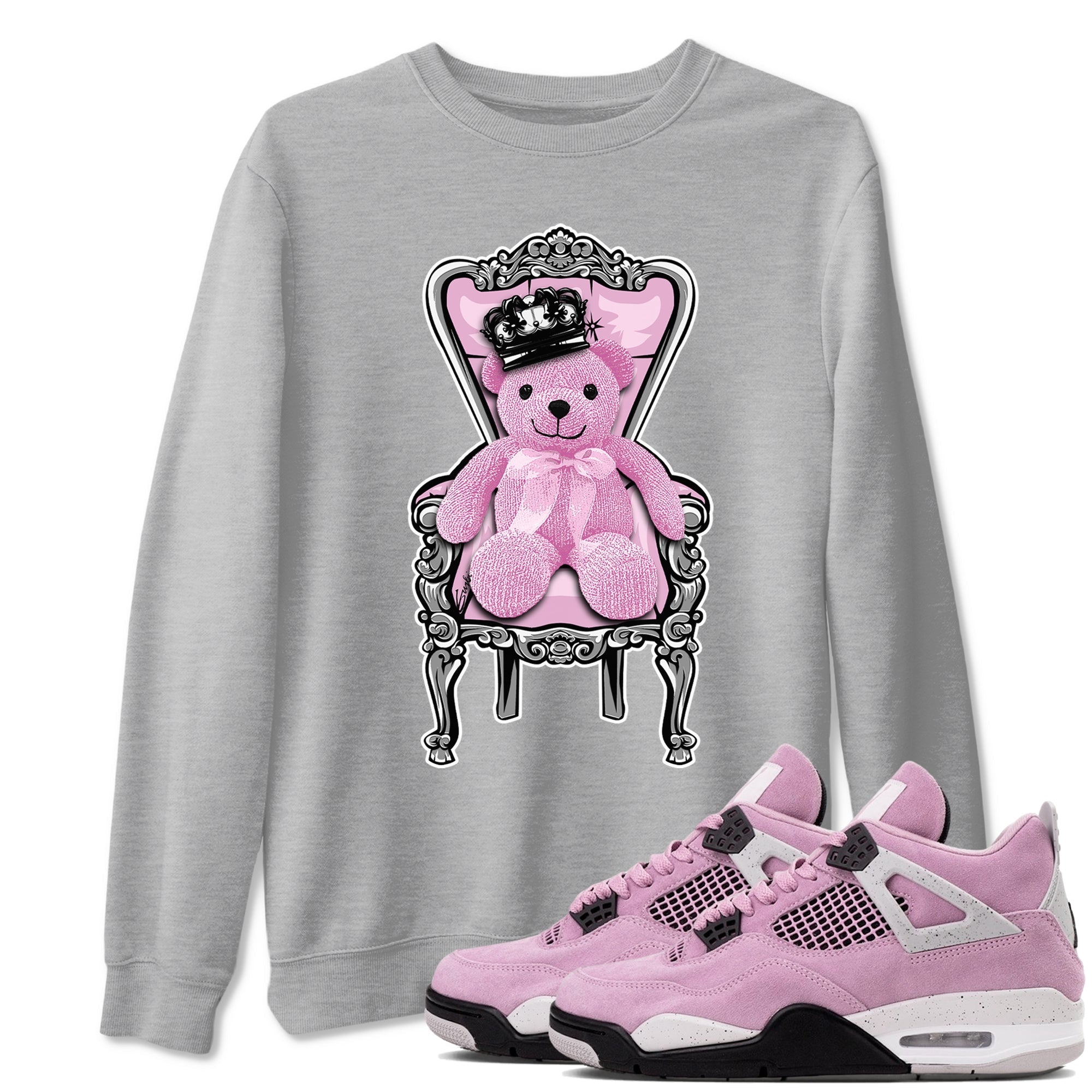 Royal Bear snkmatch Tees - Air Jordan 4 Orchid