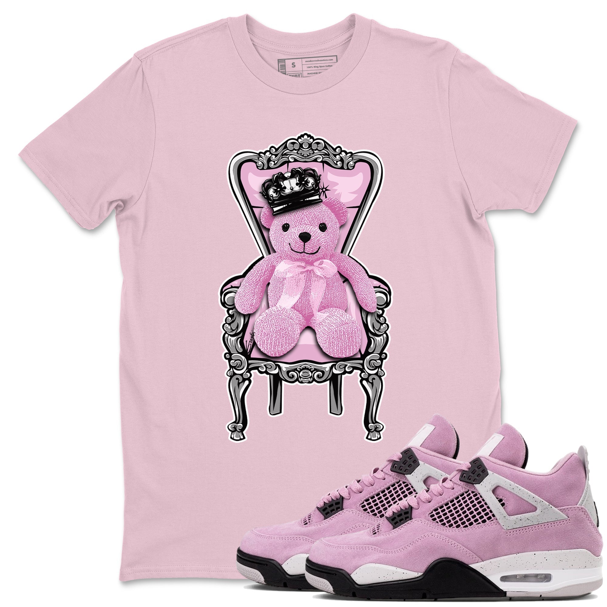 Royal Bear snkmatch Tees - Air Jordan 4 Orchid