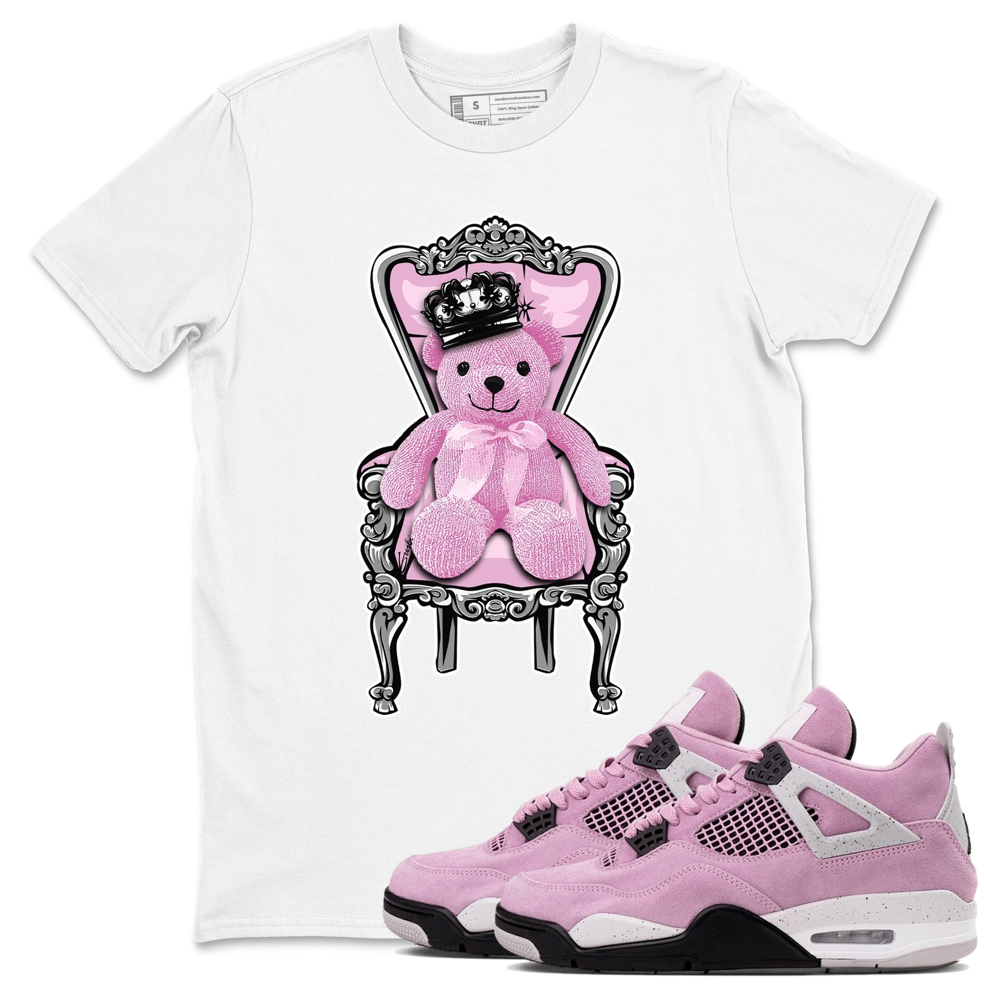 Royal Bear snkmatch Tees - Air Jordan 4 Orchid