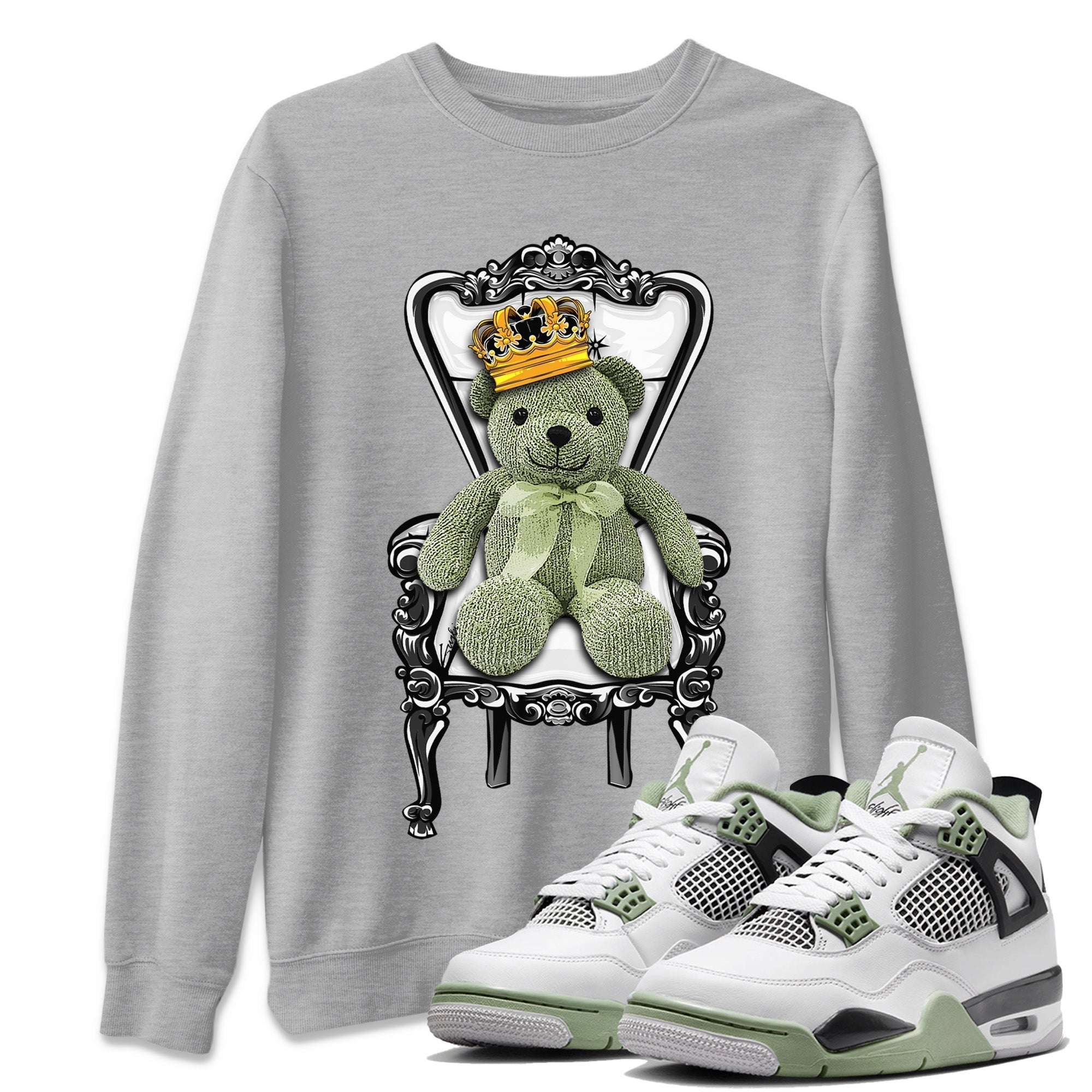 Royal Bear Unisex Tops - Air Jordan 4 Seafoam
