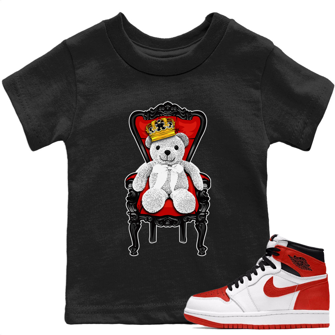 Royal Bear Kids Tops - Air Jordan 1 Heritage