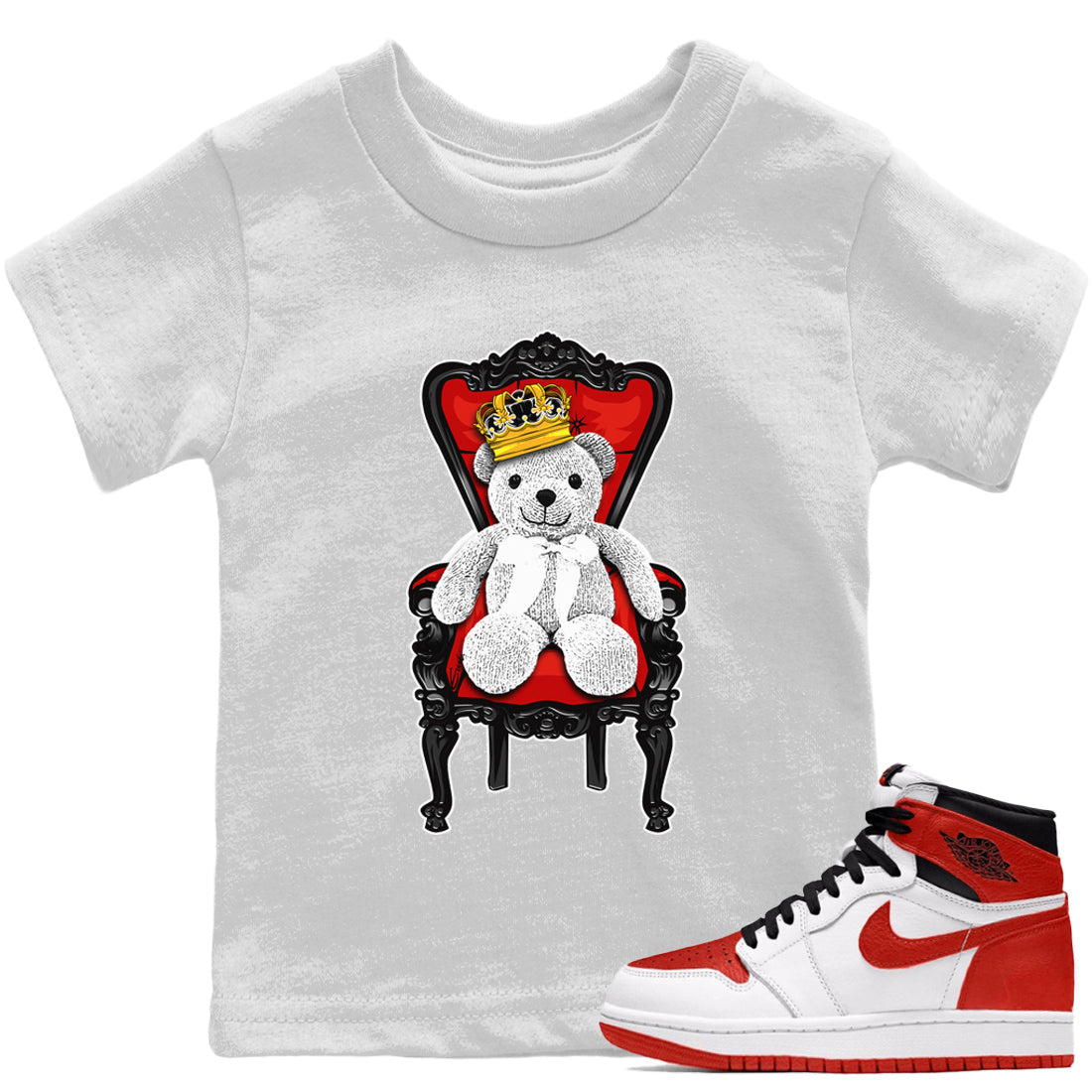 Royal Bear Kids Tops - Air Jordan 1 Heritage