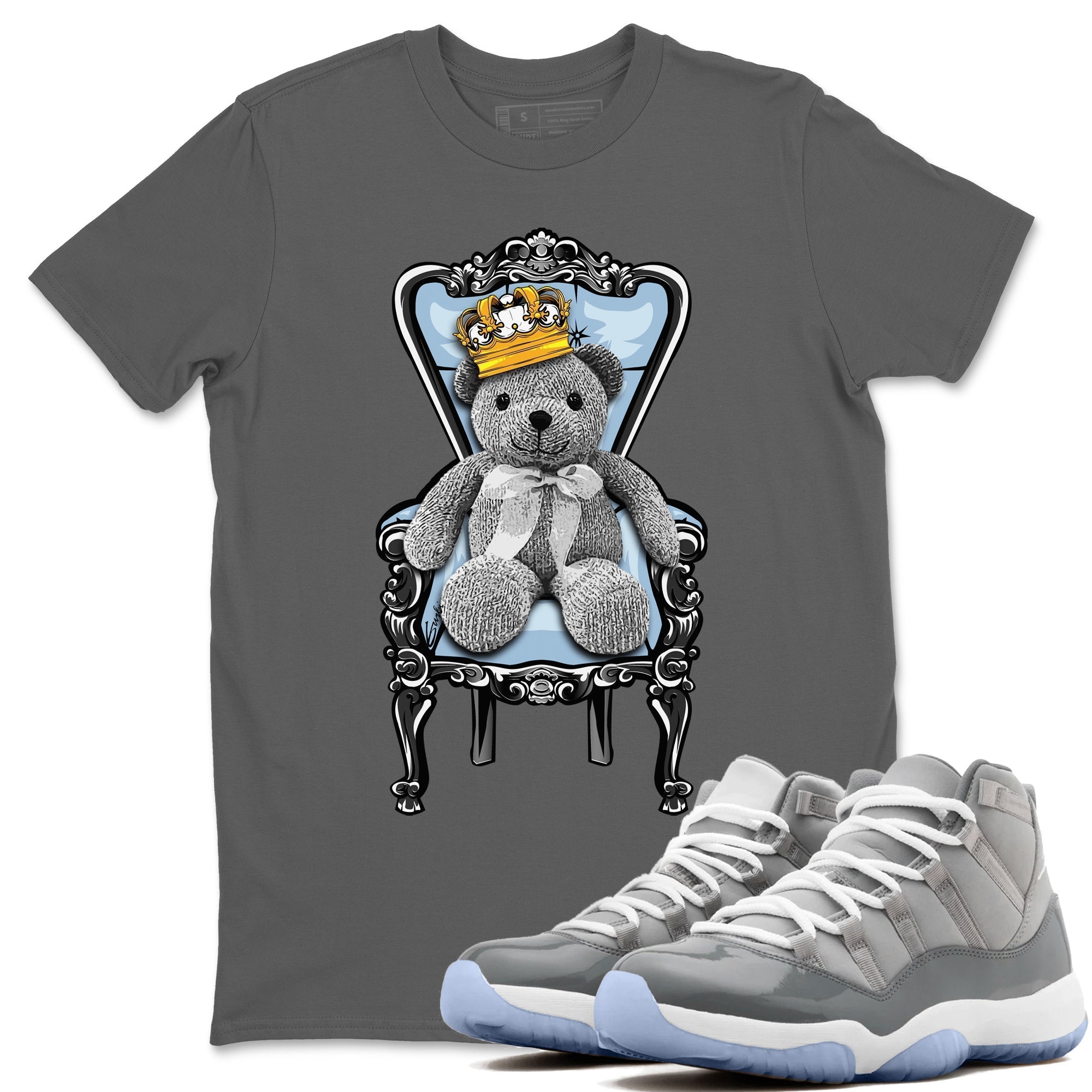 Royal Bear Unisex Tops - Air Jordan 11 Cool Grey