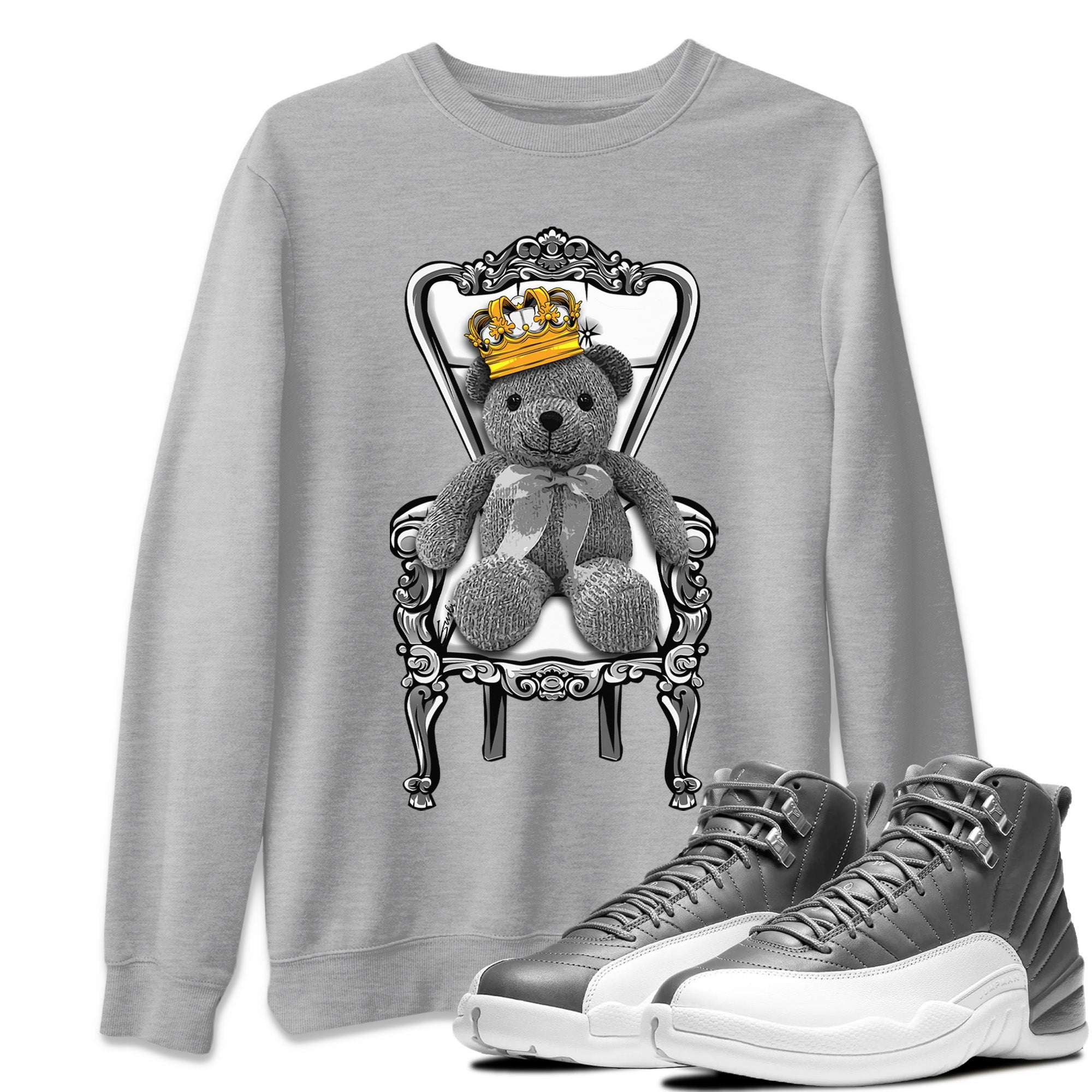 Royal Bear Unisex Tops - Air Jordan 12 Stealth