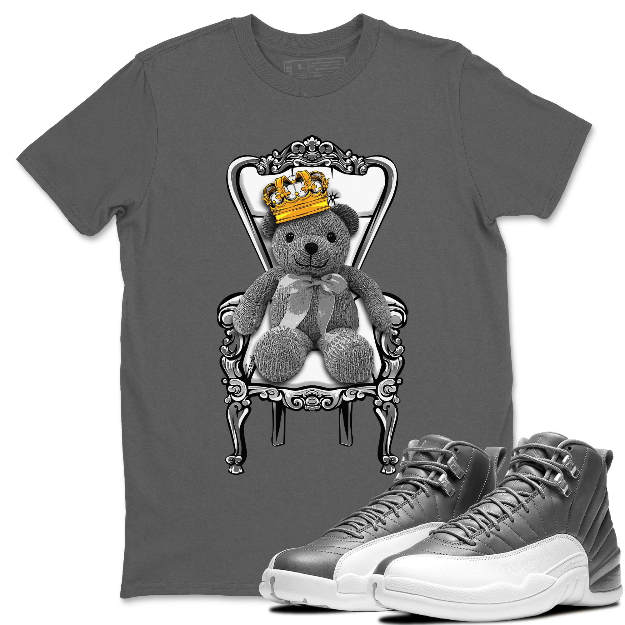 Royal Bear Unisex Tops - Air Jordan 12 Stealth