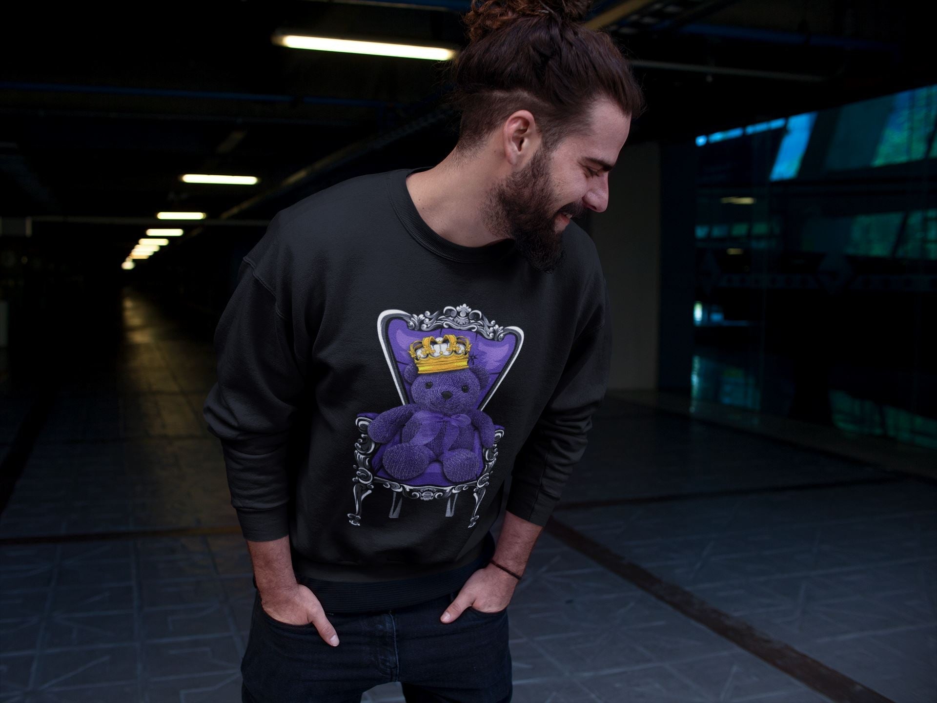 Royal Bear Unisex Tops - Air Jordan 13 Court Purple