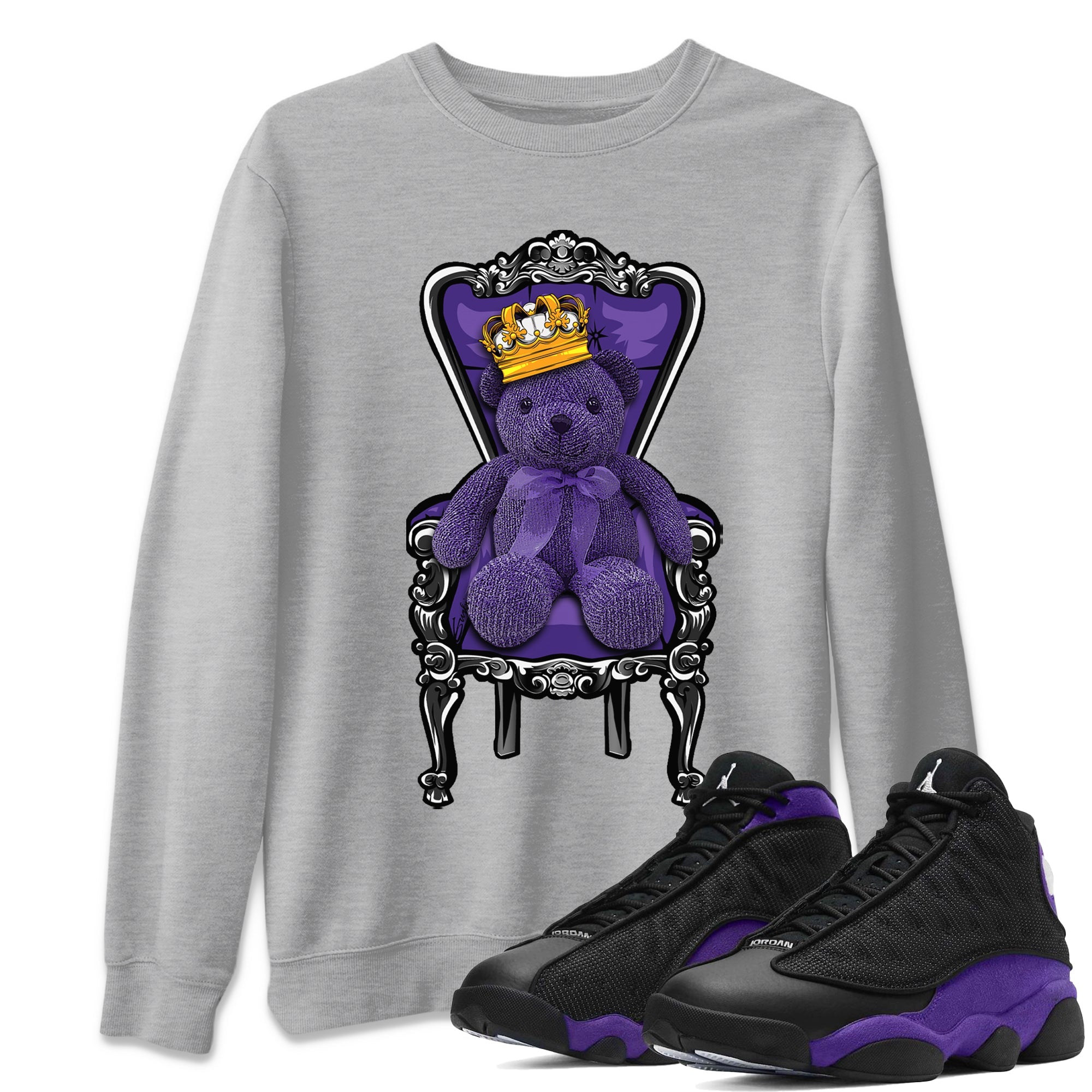 Royal Bear Unisex Tops - Air Jordan 13 Court Purple