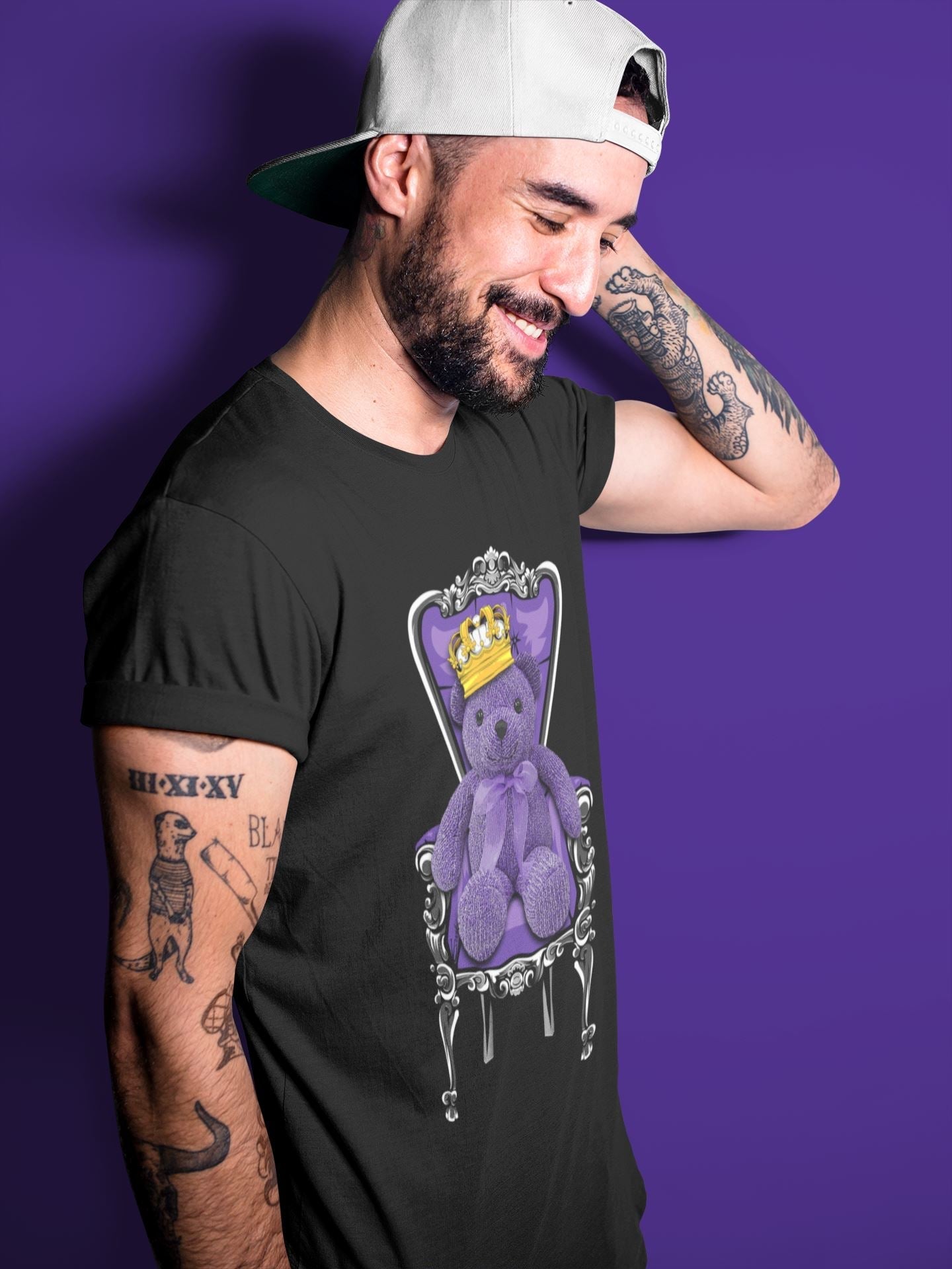 Royal Bear Unisex Tops - Air Jordan 13 Court Purple