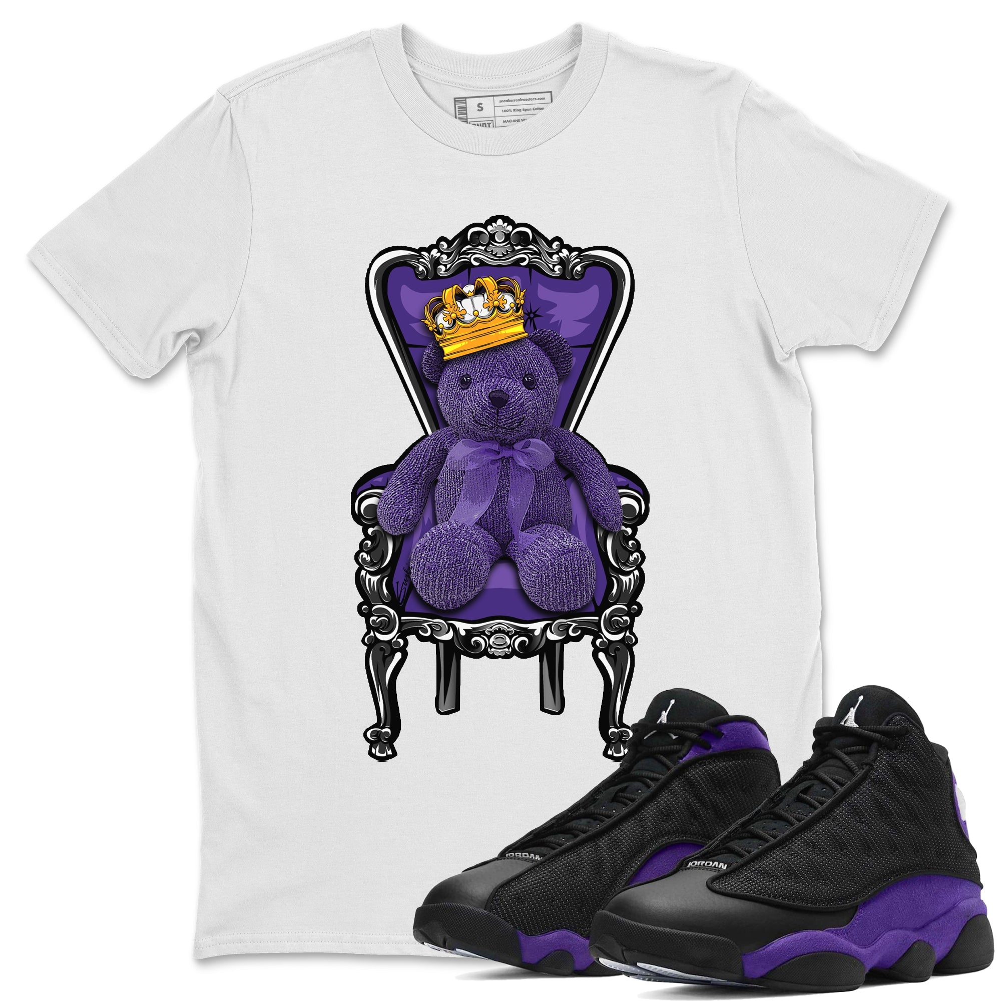 Royal Bear Unisex Tops - Air Jordan 13 Court Purple