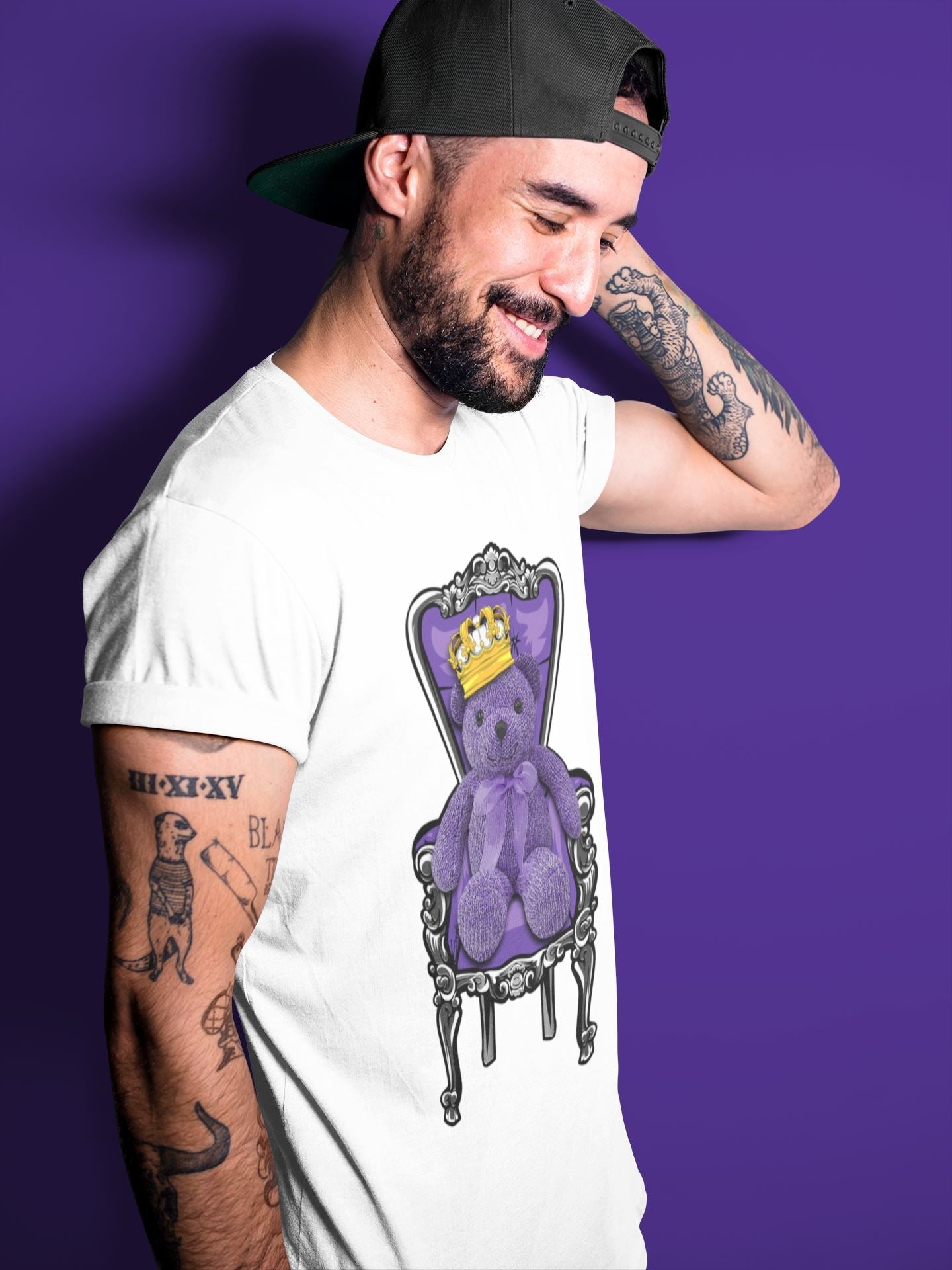 Royal Bear Unisex Tops - Air Jordan 13 Court Purple