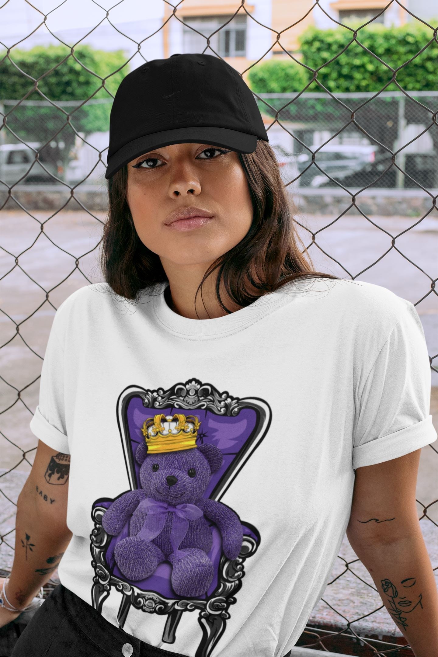 Royal Bear Unisex Tops - Air Jordan 13 Court Purple