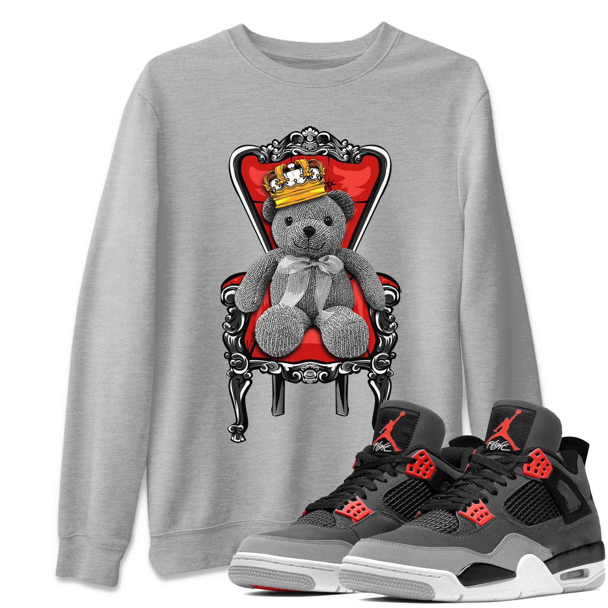 Royal Bear Unisex Tops - Air Jordan 4 Infrared