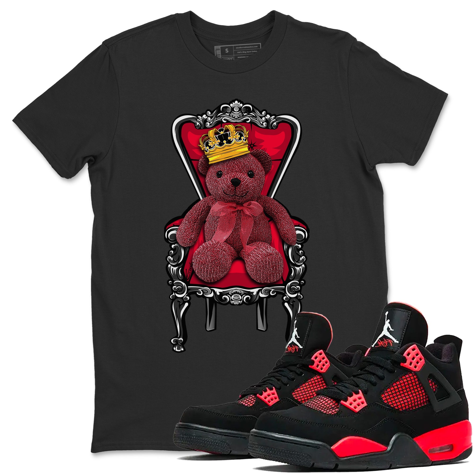 Royal Bear Unisex Tops - Air Jordan 4 Red Thunder