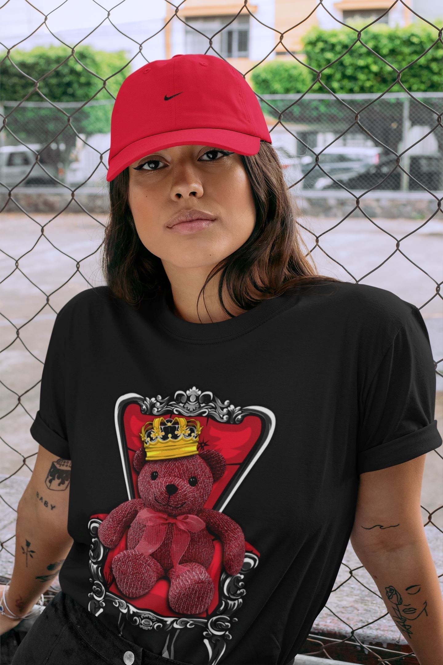 Royal Bear Unisex Tops - Air Jordan 4 Red Thunder