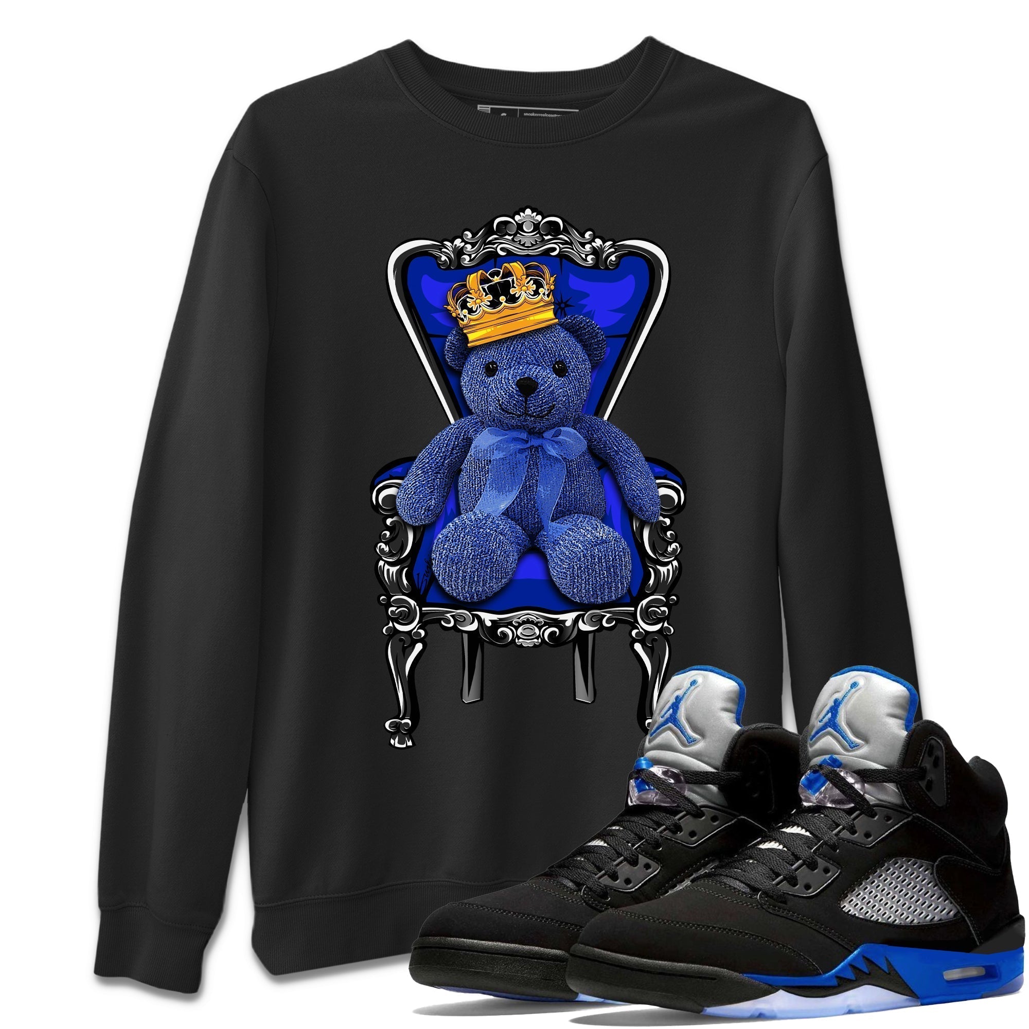 Royal Bear Unisex Tops - Air Jordan 5 Racer Blue