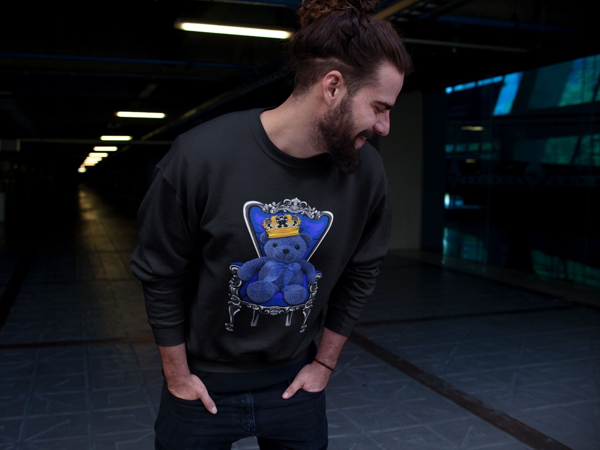 Royal Bear Unisex Tops - Air Jordan 5 Racer Blue