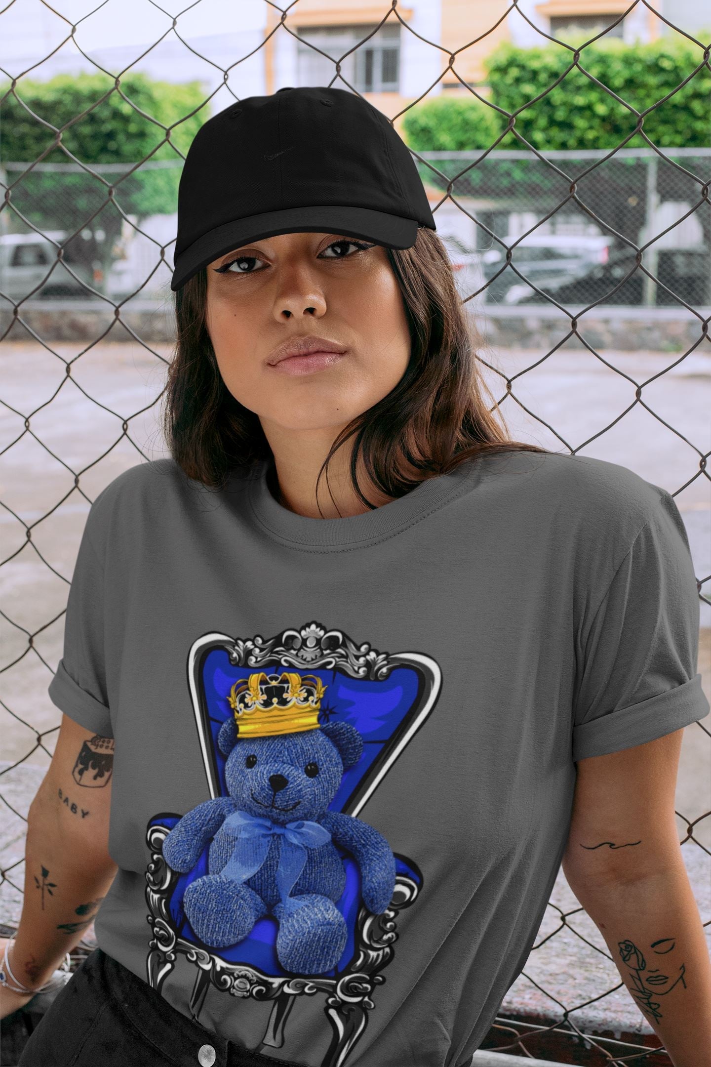 Royal Bear Unisex Tops - Air Jordan 5 Racer Blue