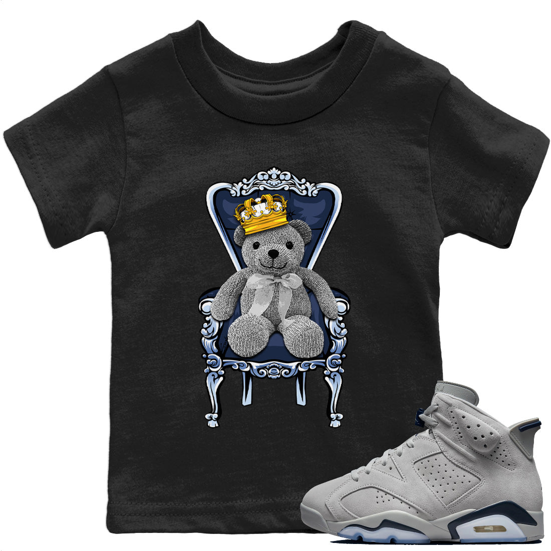 Royal Bear Kids Tops - Air Jordan 6 Georgetown