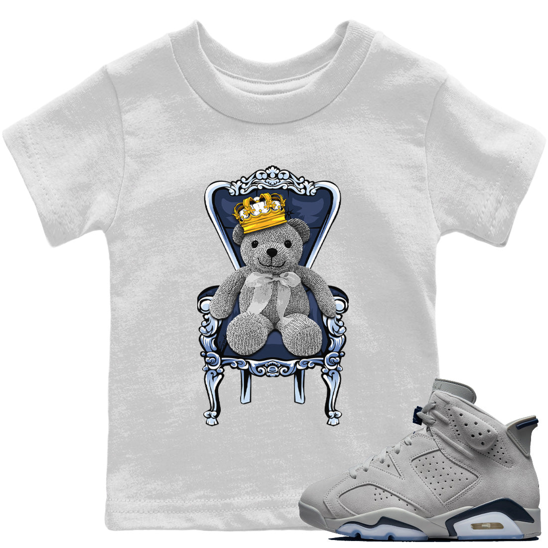 Royal Bear Kids Tops - Air Jordan 6 Georgetown