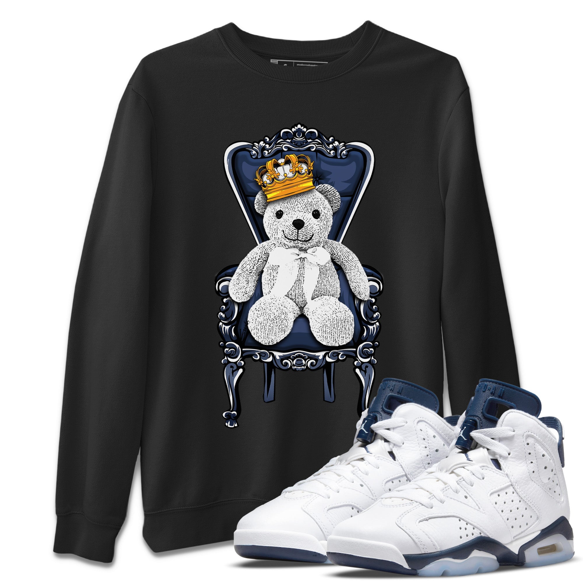 Royal Bear Unisex Tops - Air Jordan 6 Midnight Navy